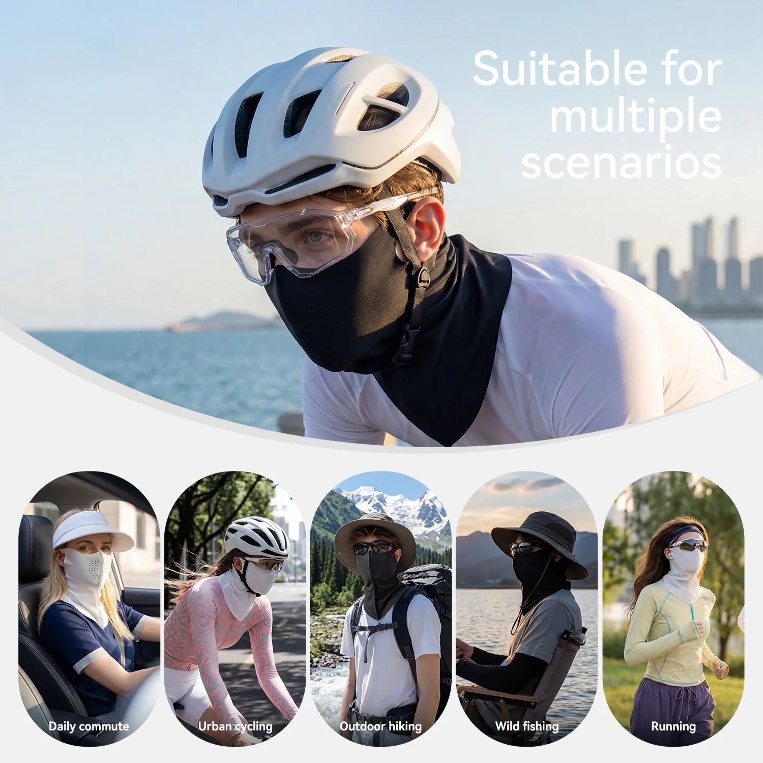 Ice Silk Sun Protection Face Mask - Image 9