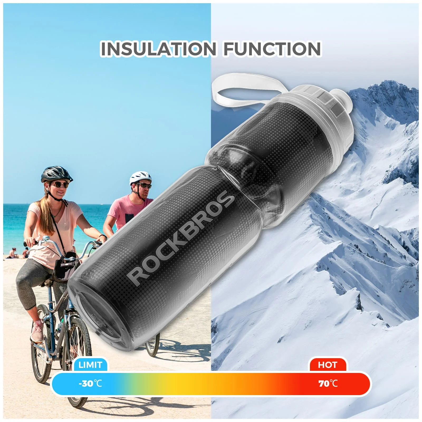 Insulated Leak-Proof Bike Water Bottle - 24OZ - Image 8