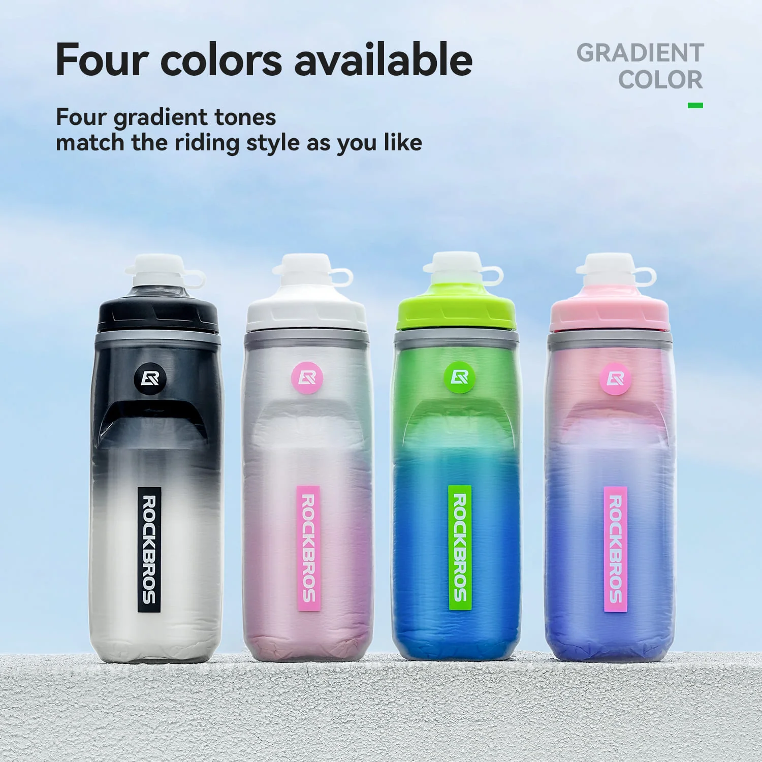 Insulated Squeeze Cycling Water Bottle-620ml - Image 12