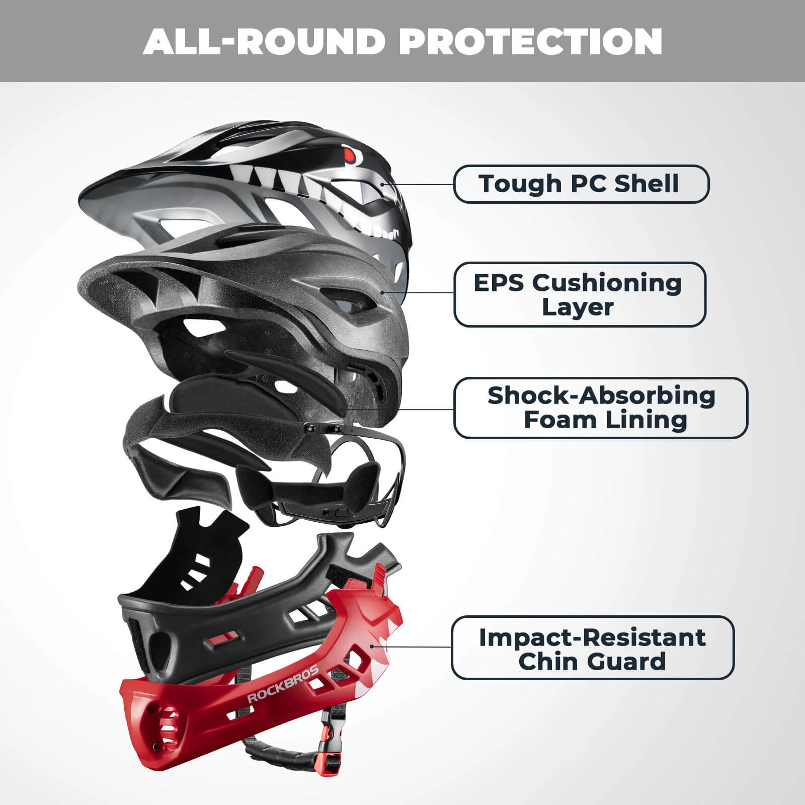 Kids Full-Face Bike Helmet - Image 11