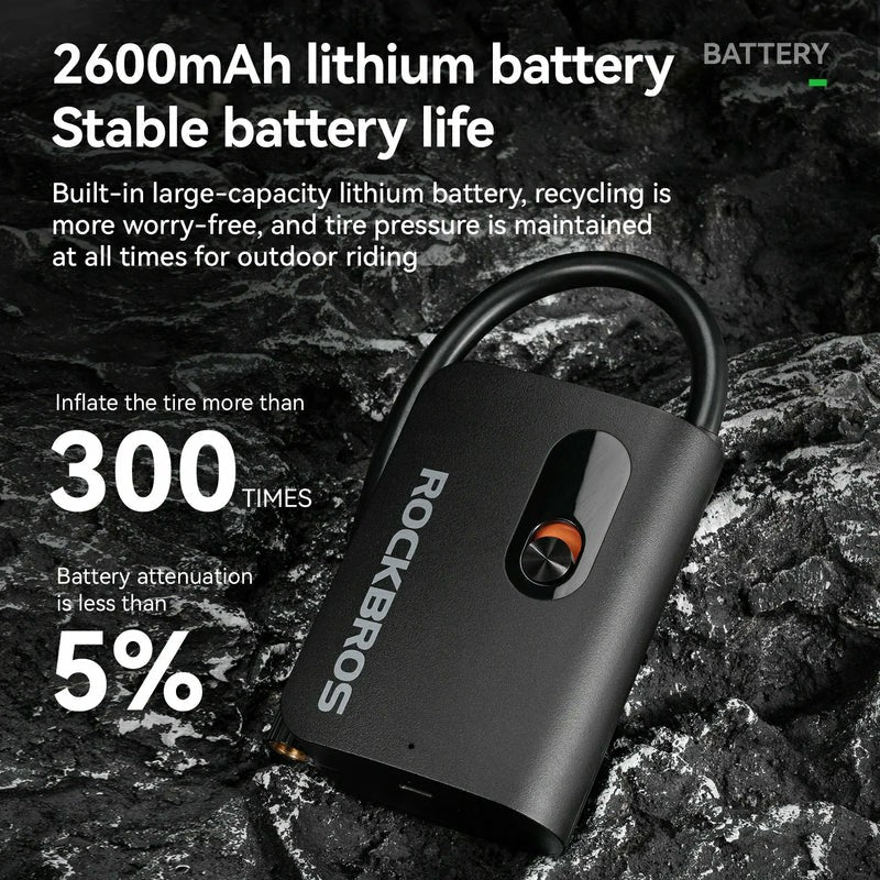 L1 Mini Electric Bike Pump - 70PSI - Image 3