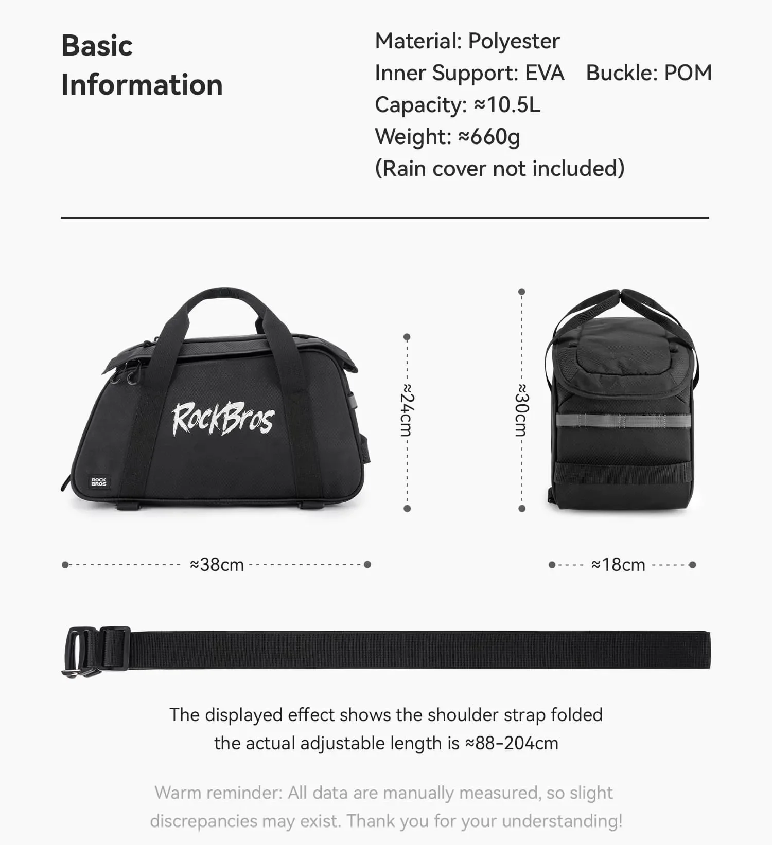 Large Capacity Bike Rear Rack Bag Backpack - Image 11