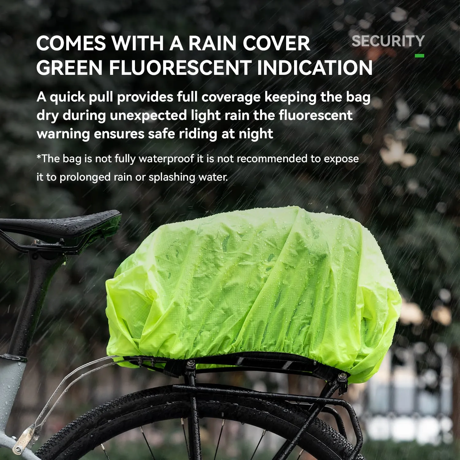 Large Capacity Bike Rear Rack Bag Backpack - Image 8