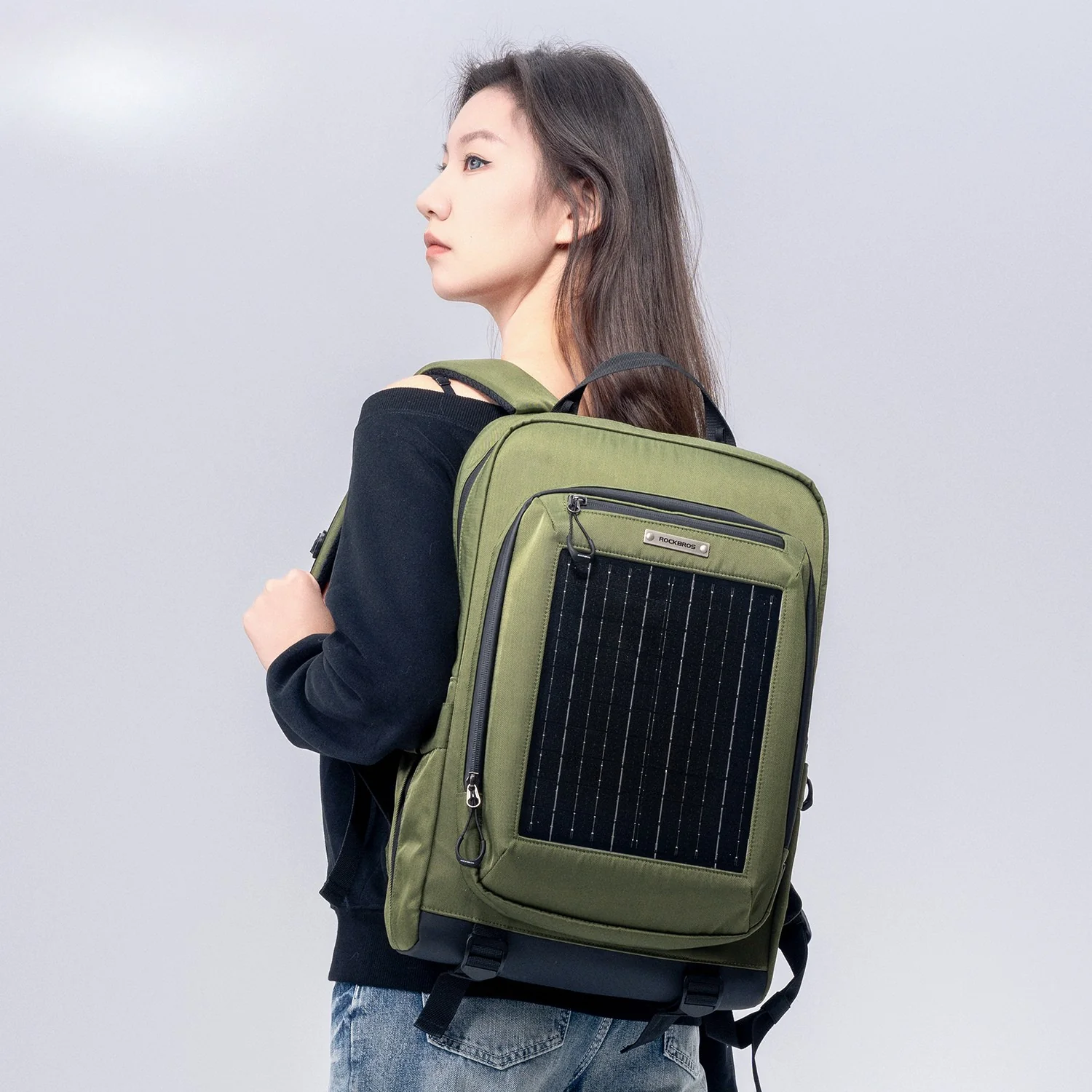 Large Capacity Solar-Powered Cycling Backpack-20L - Image 11