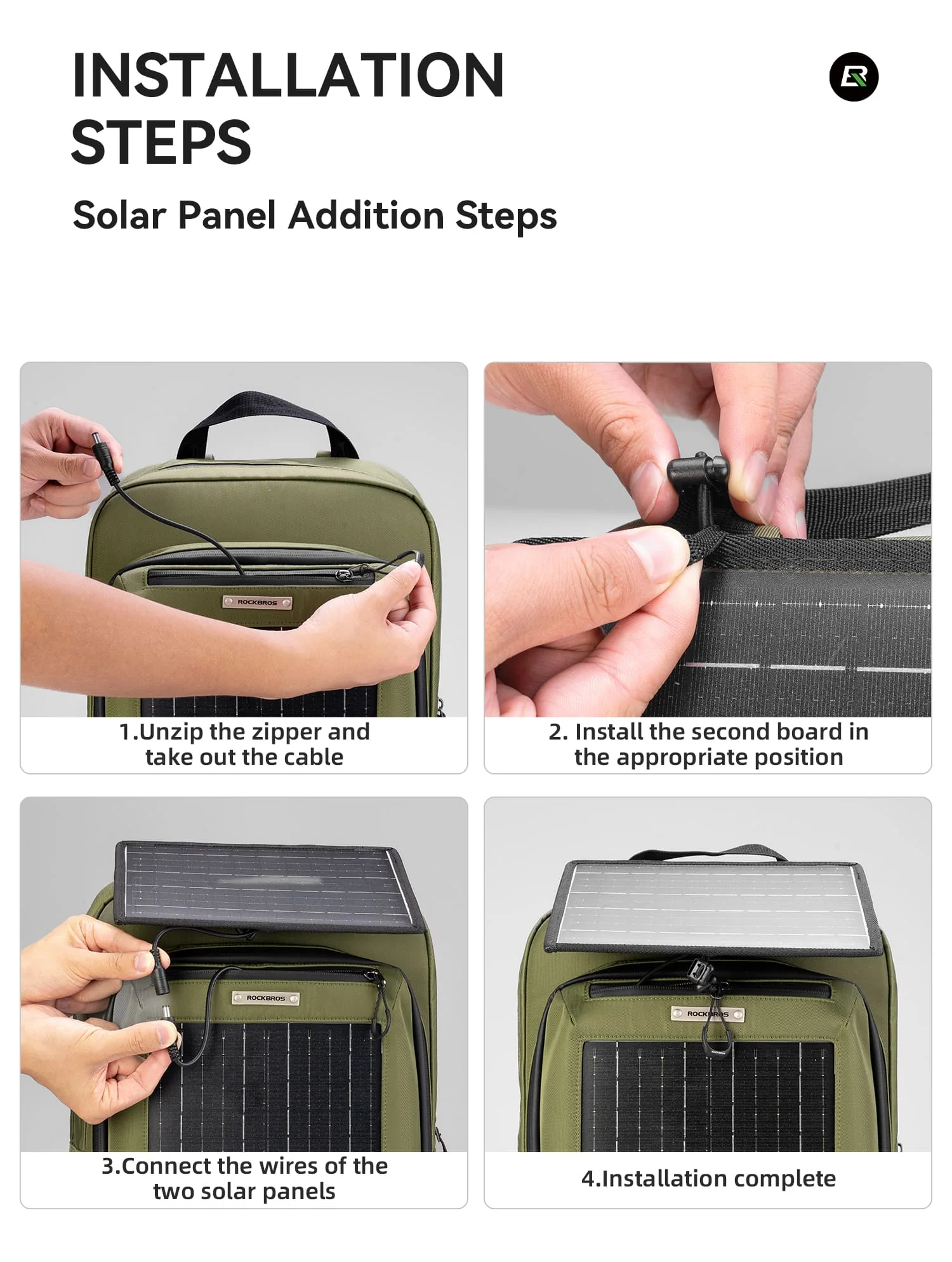 Large Capacity Solar-Powered Cycling Backpack-20L - Image 7