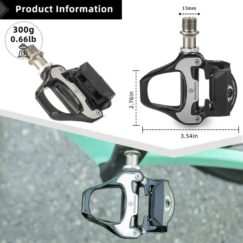 Black Aluminum Road Pedal (SPD-SL Compatible) - Image 2