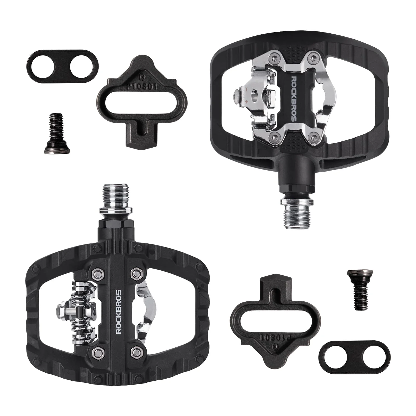 Lightweight Nylon Half-Clip Flat Bike Pedals - Image 3