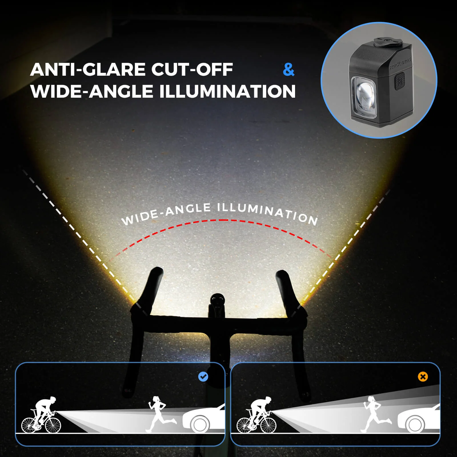 M8 Handlebar Mounted Smart Bike Front Light - Image 10