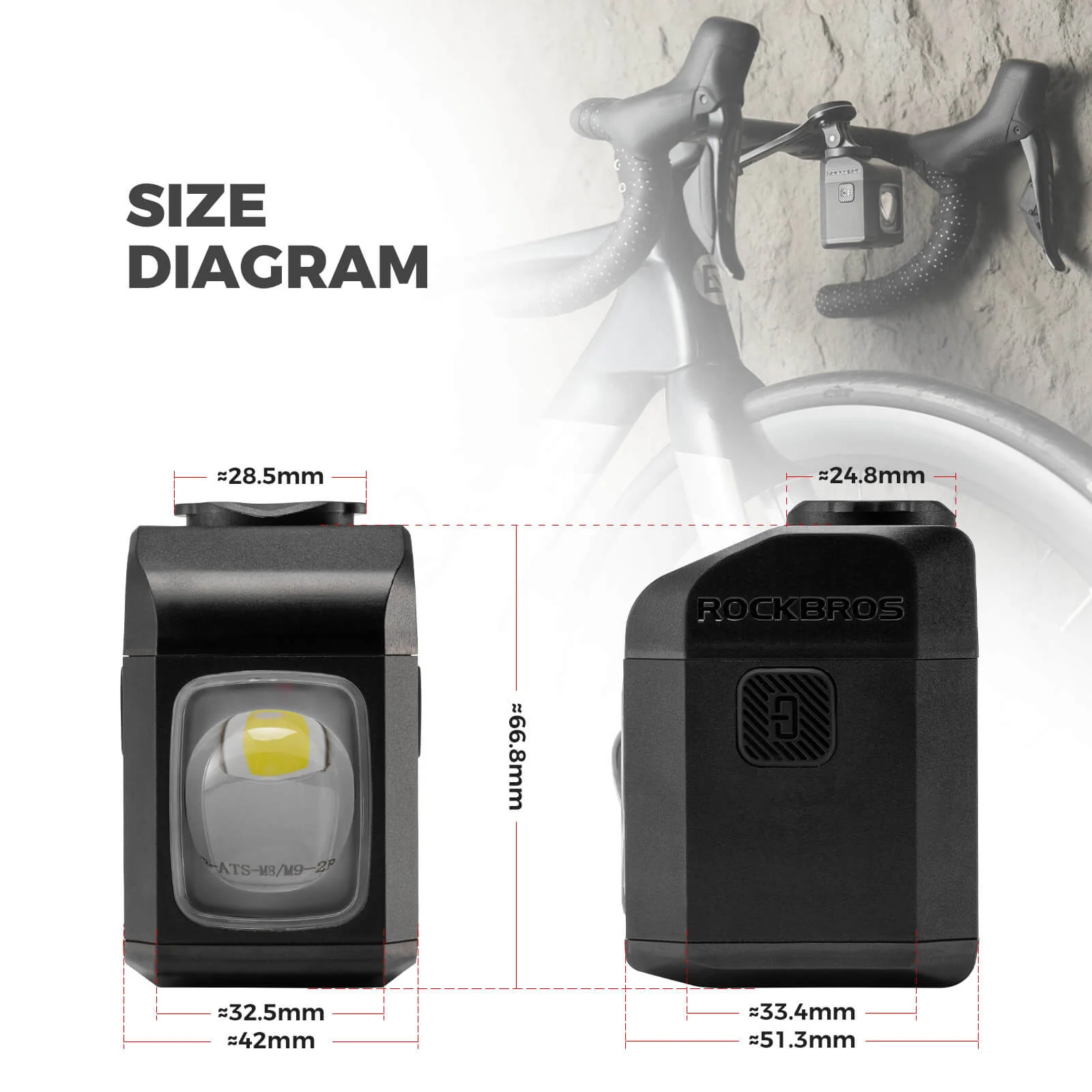 M8 Handlebar Mounted Smart Bike Front Light - Image 12