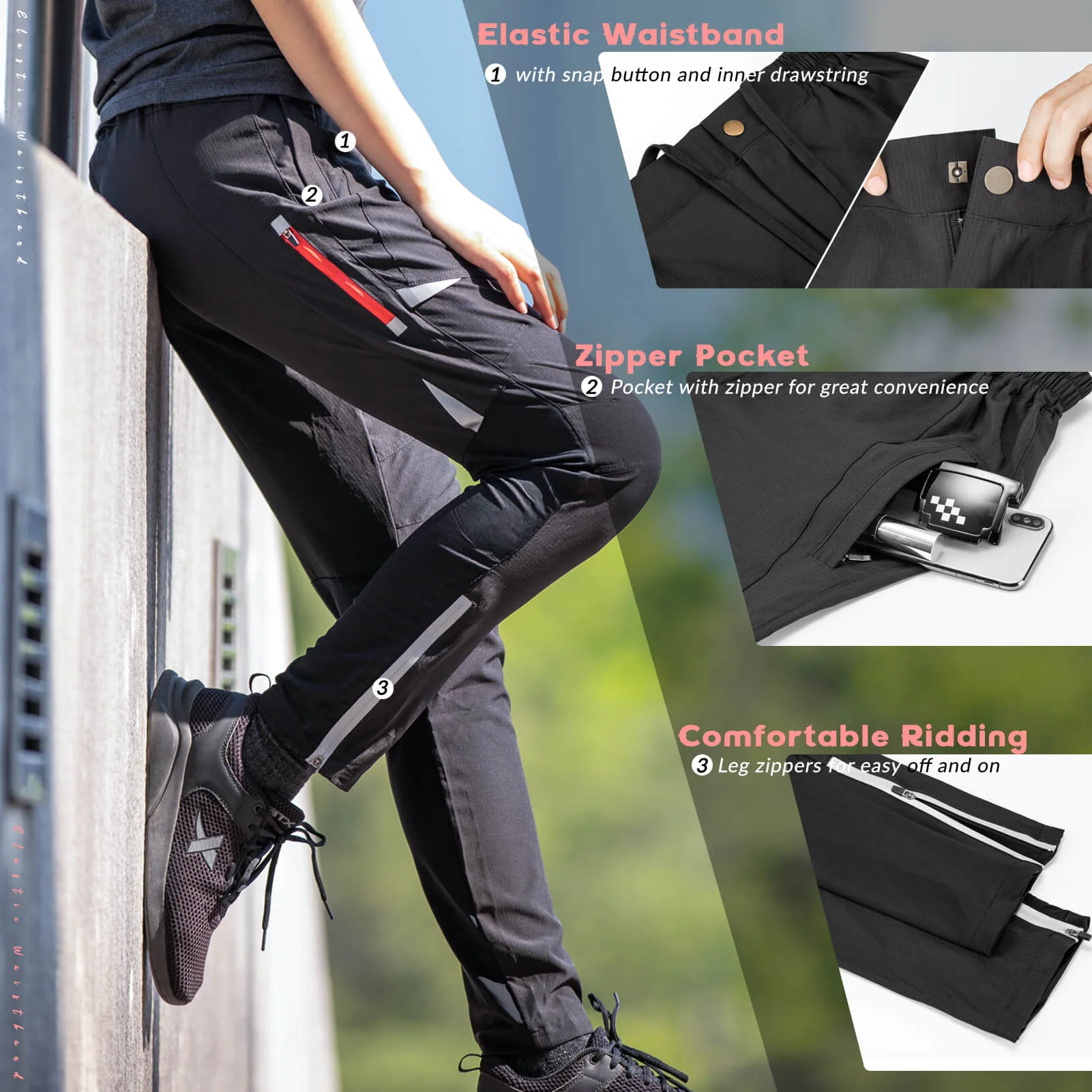 Men’s Breathable Cycling Pants High Stretch - Image 2