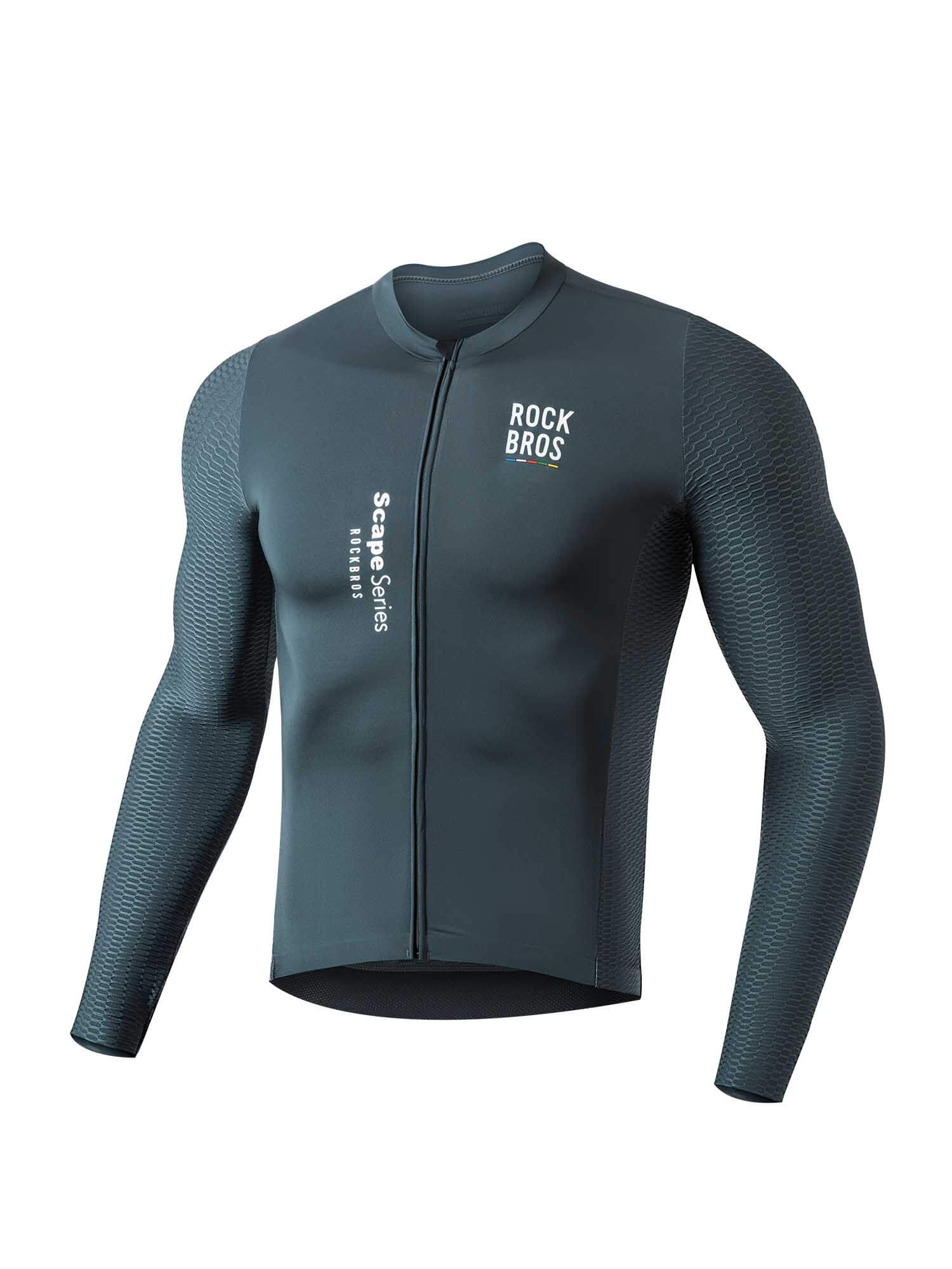 Men's ROAD-TO-SKY Quick-Dry Long-Sleeve Cycling Jersey - Image 2
