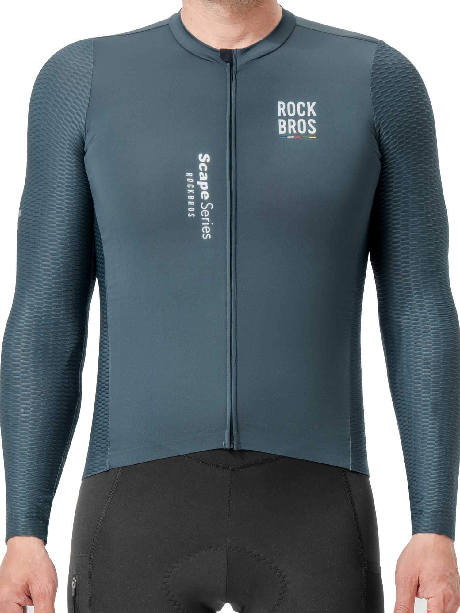 Men's ROAD-TO-SKY Quick-Dry Long-Sleeve Cycling Jersey - Image 3