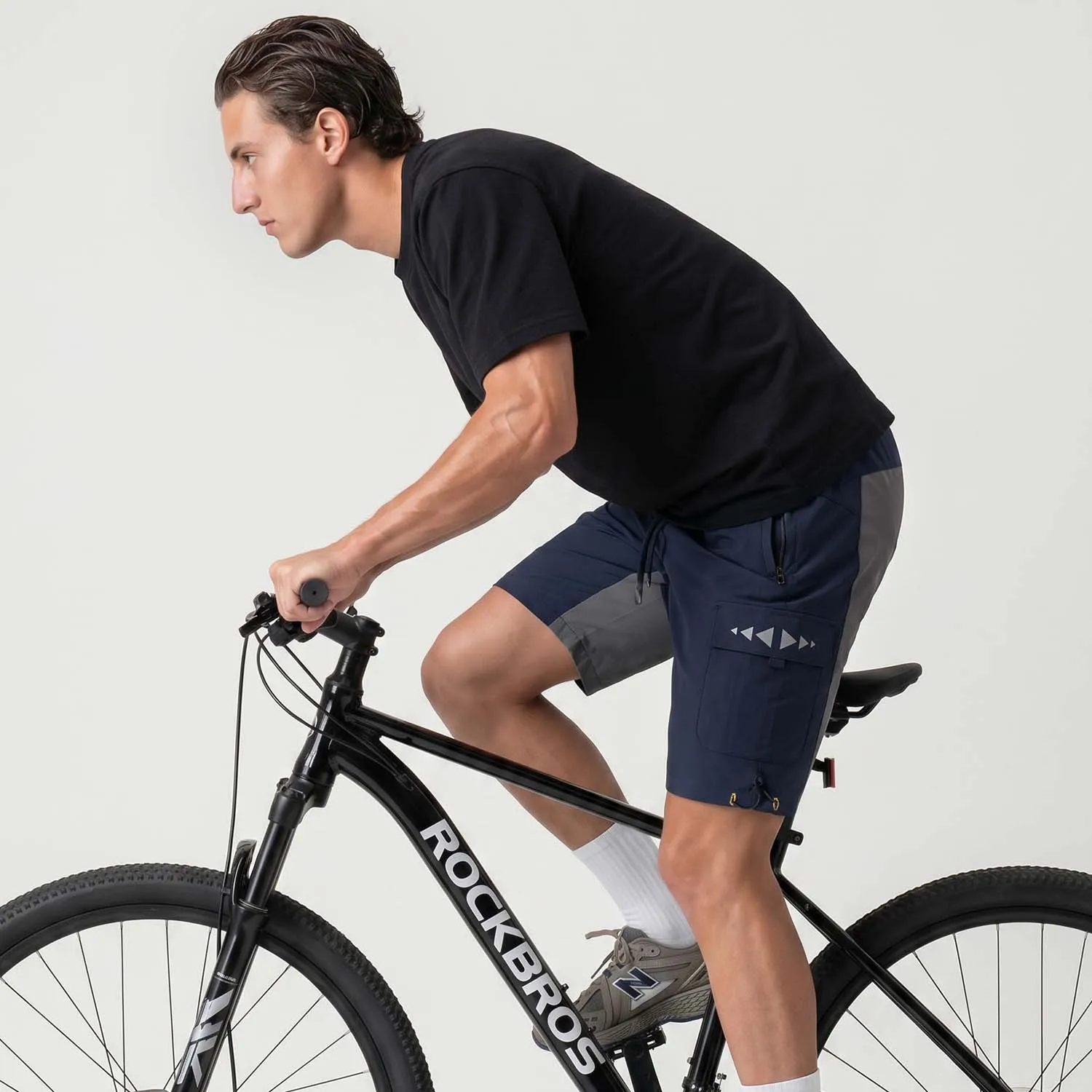 Men's 2-in-1 Cycling Shorts with Detachable Padded Liner - Image 10