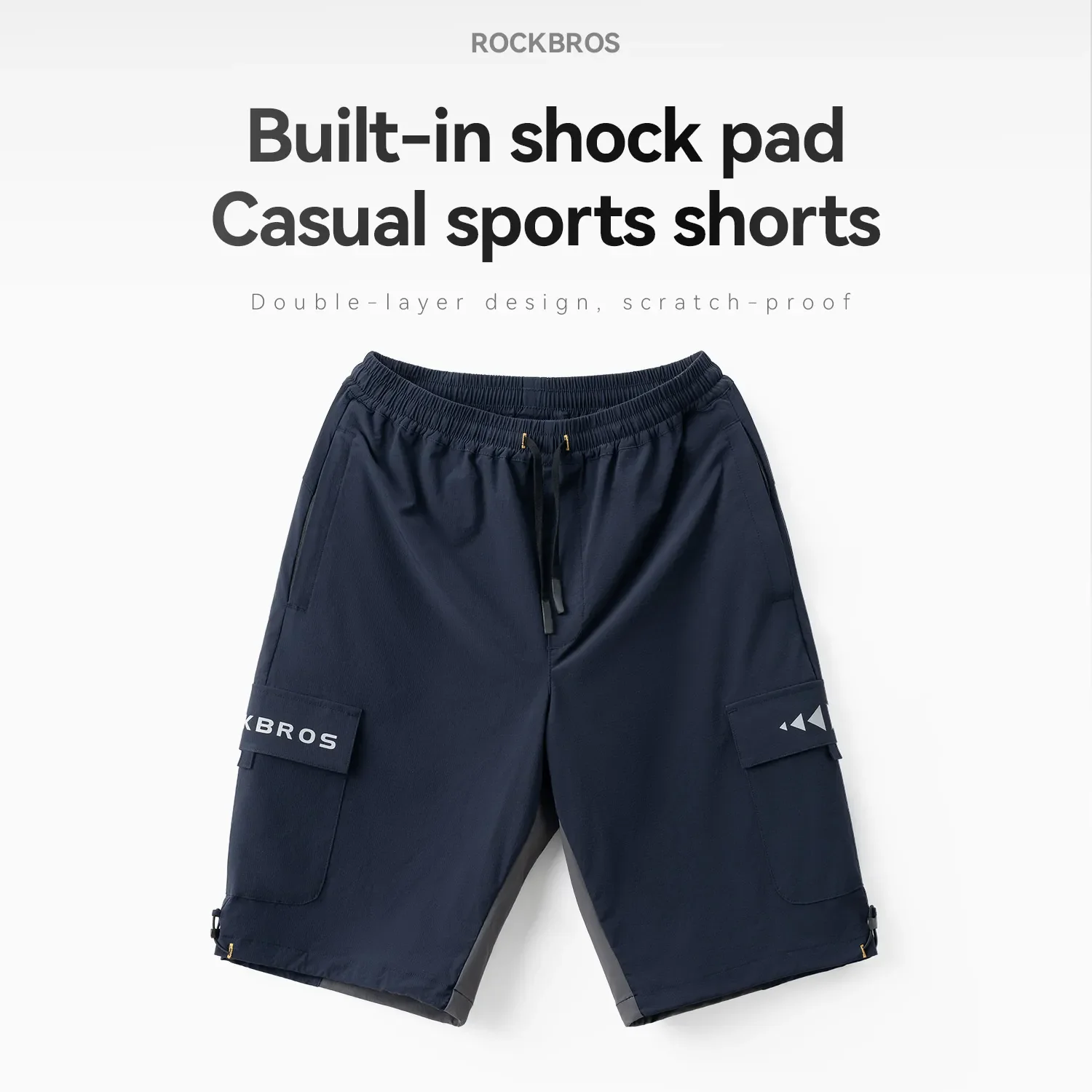 Men's 2-in-1 Cycling Shorts with Detachable Padded Liner - Image 4