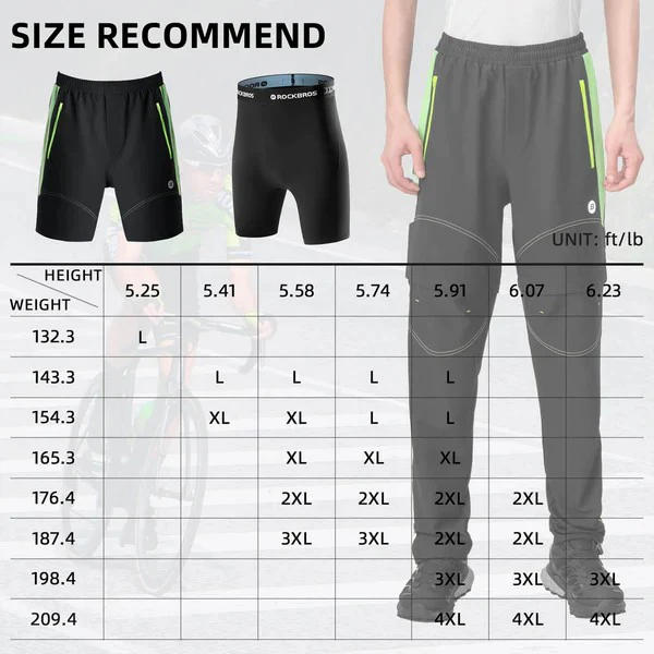 Men's 3-in-1 Convertible Cycling Pants With Padded - Image 7
