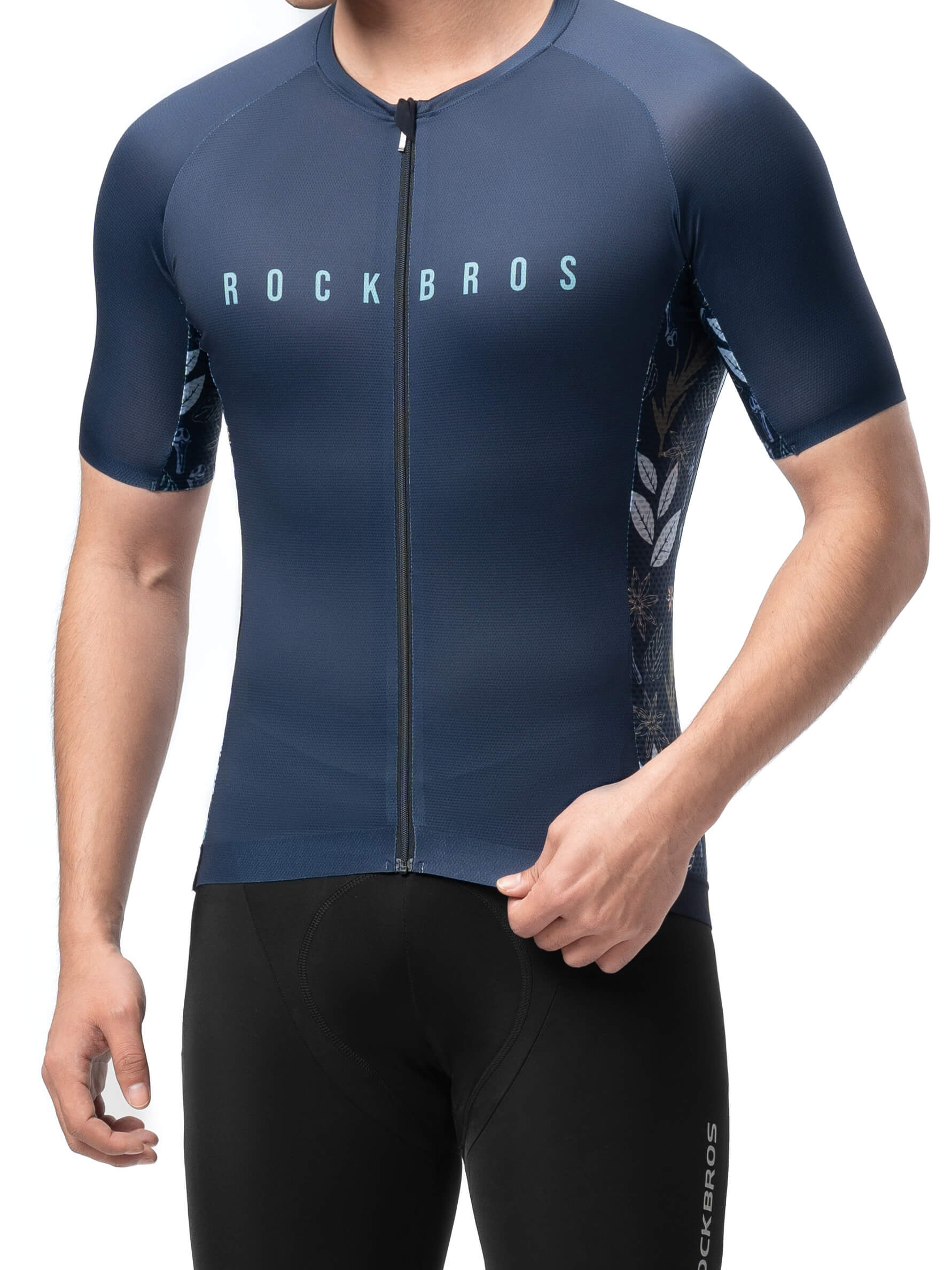Men's Birds & Flowers Short-Sleeve Cycling Jersey - Image 20