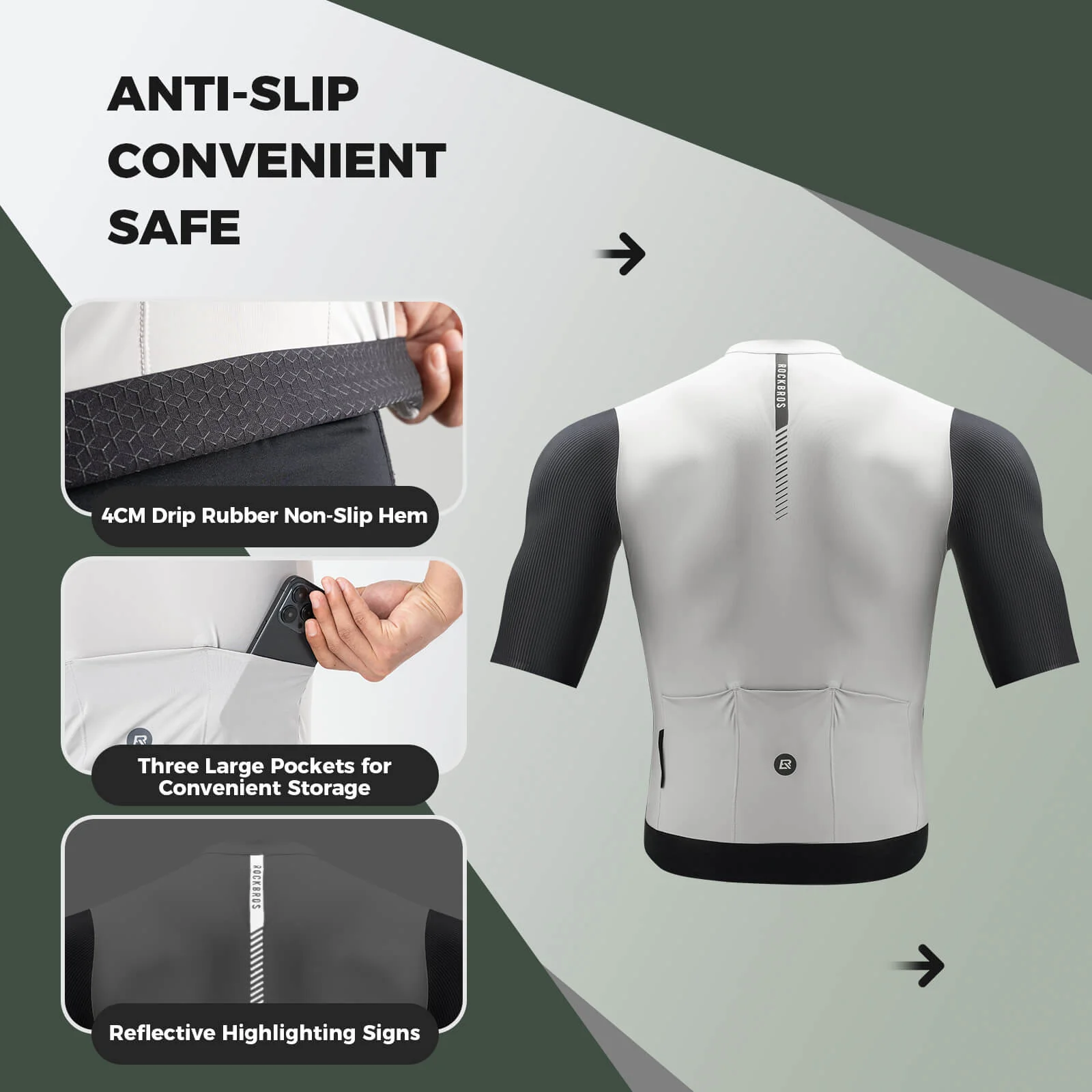 Men's Breathable Short-Sleeve Cycling Jersey - Image 5