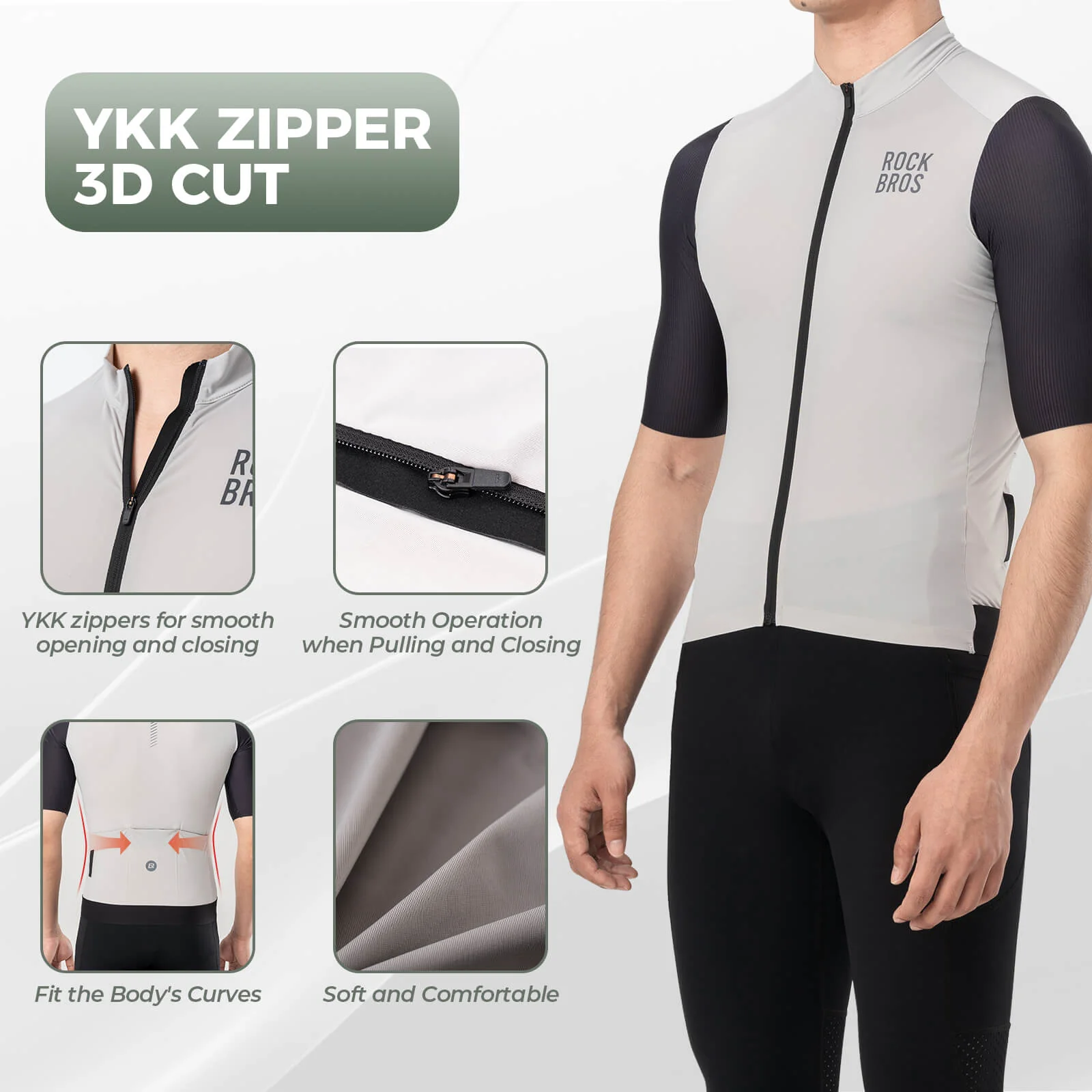 Men's Breathable Short-Sleeve Cycling Jersey - Image 7