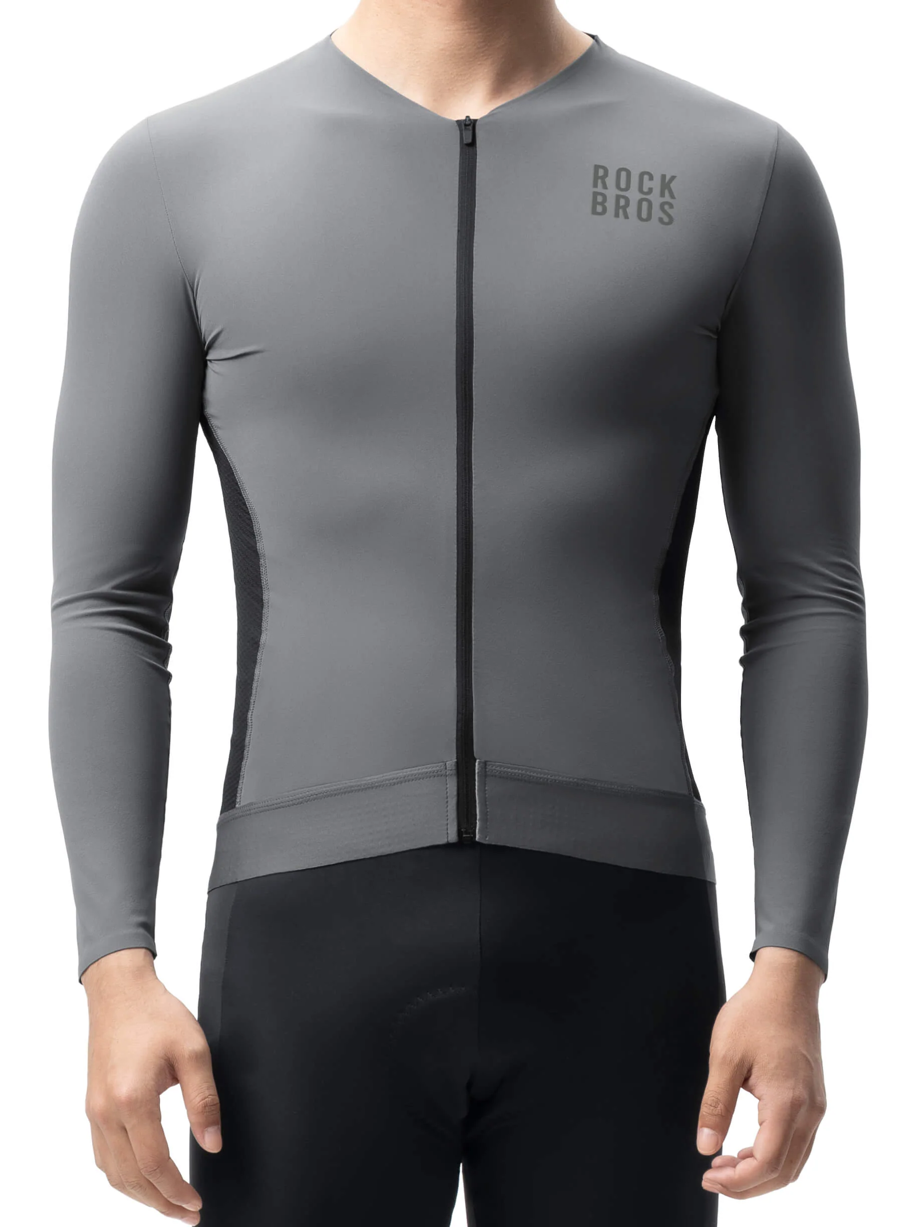 Men's Colorblock Long-Sleeve Cycling Jersey - Image 15