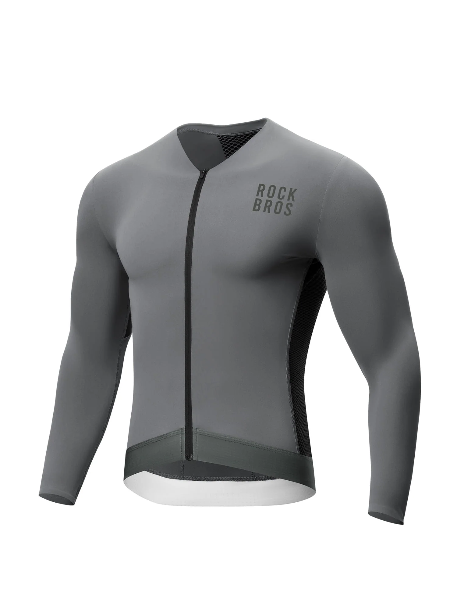 Men's Colorblock Long-Sleeve Cycling Jersey - Image 4