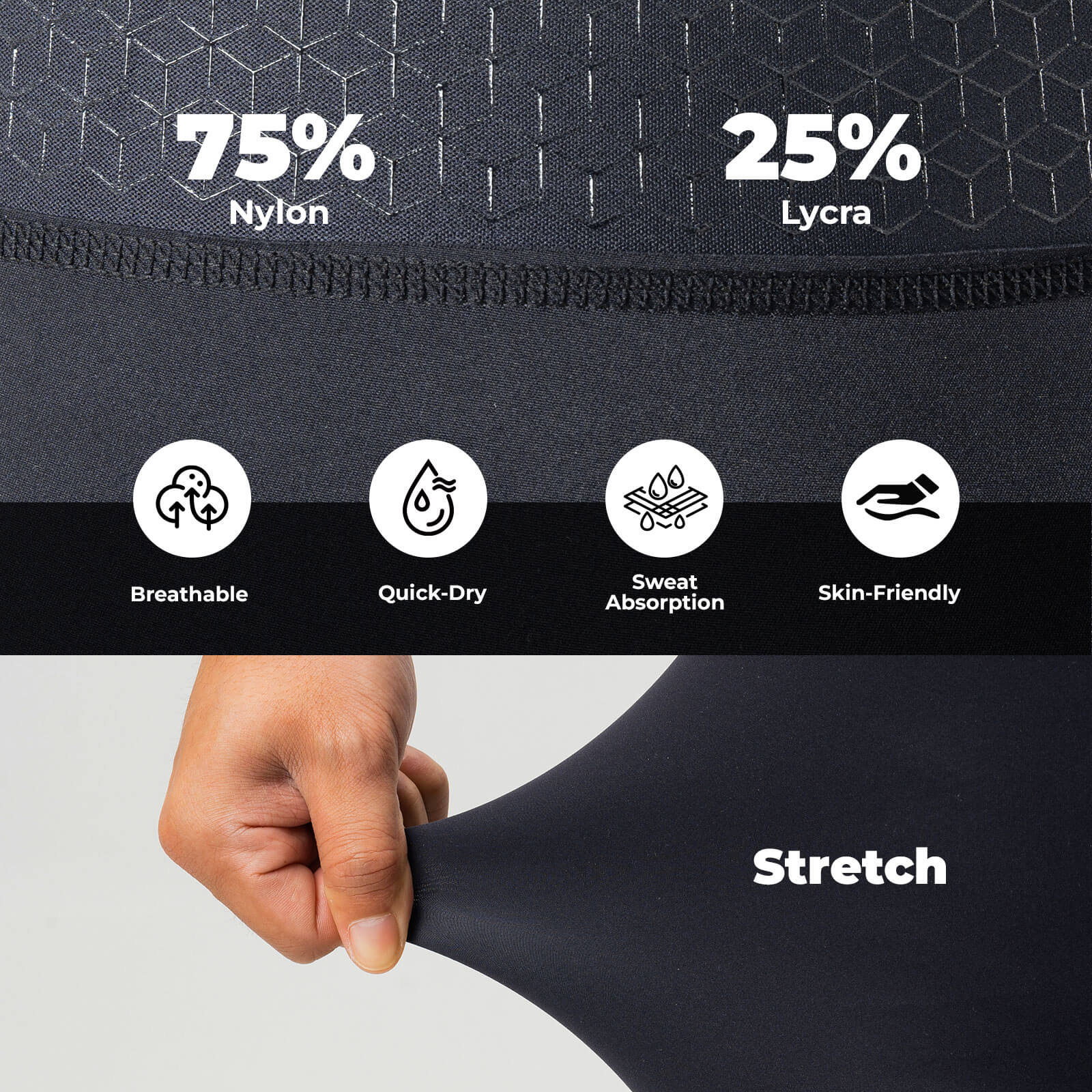 Men's Elastic Interface® Cycling Waist Shorts - Image 4