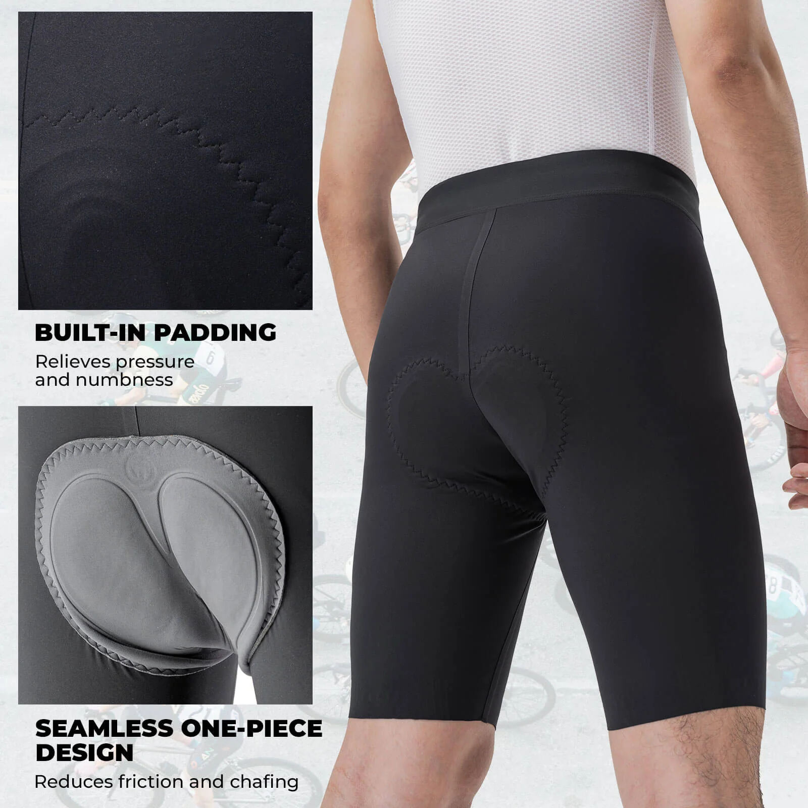 Men's Elastic Interface® Cycling Waist Shorts - Image 7
