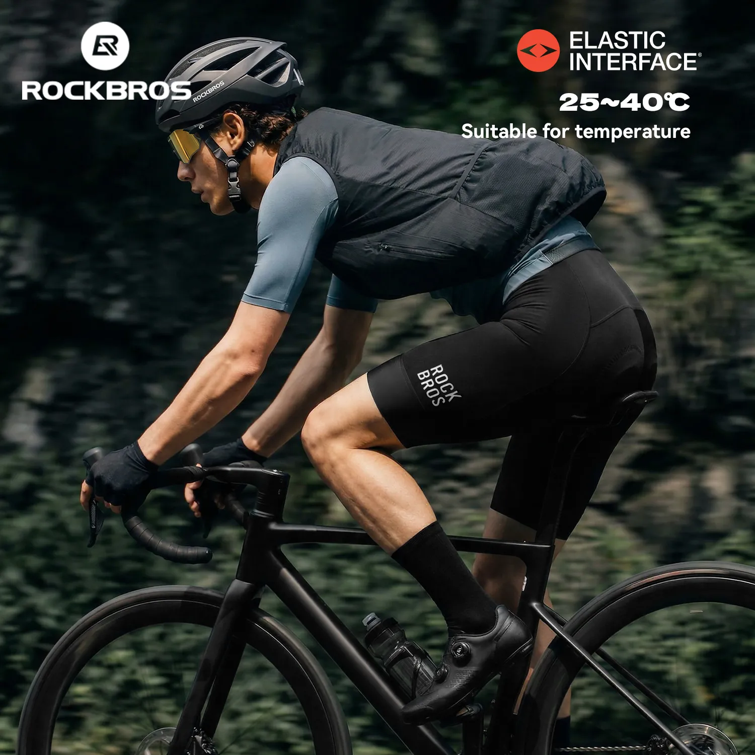Men's QINGLAN Cycling Bib Shorts with DOLOMITI Pad - Image 8