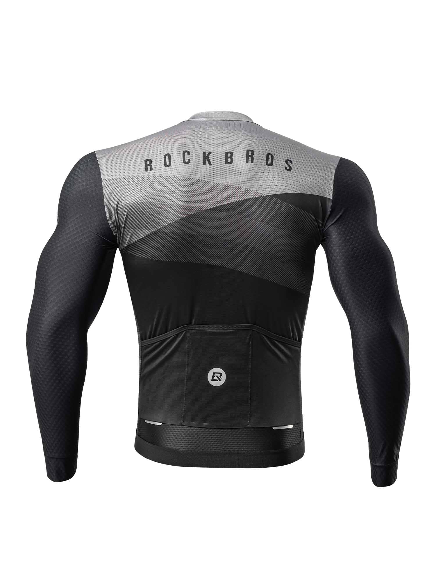 Men's Quick-Dry Long-Sleeve Cycling Jersey - Image 3