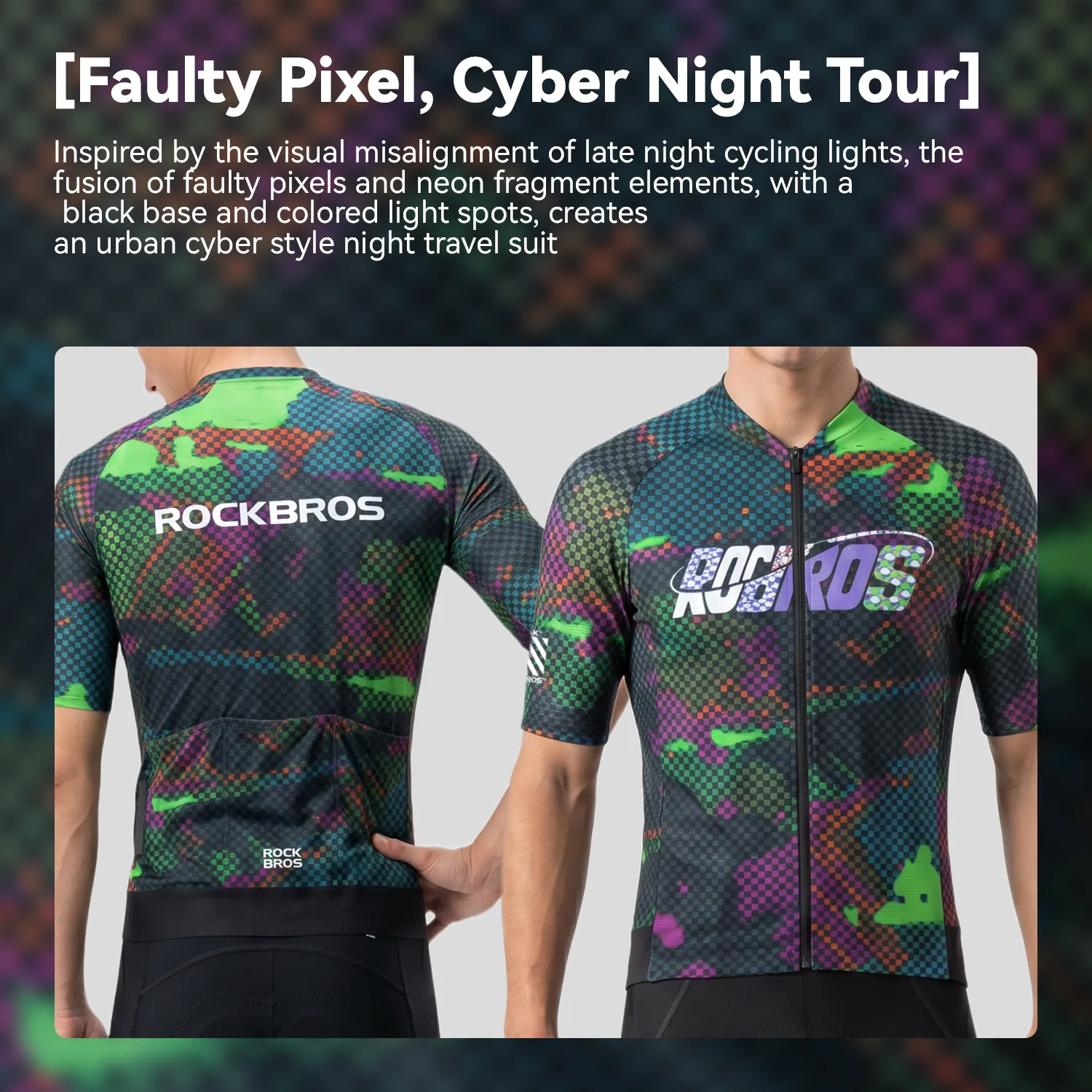 Men's Reflective Breathable Short Sleeve Cycling Jersey - Image 10