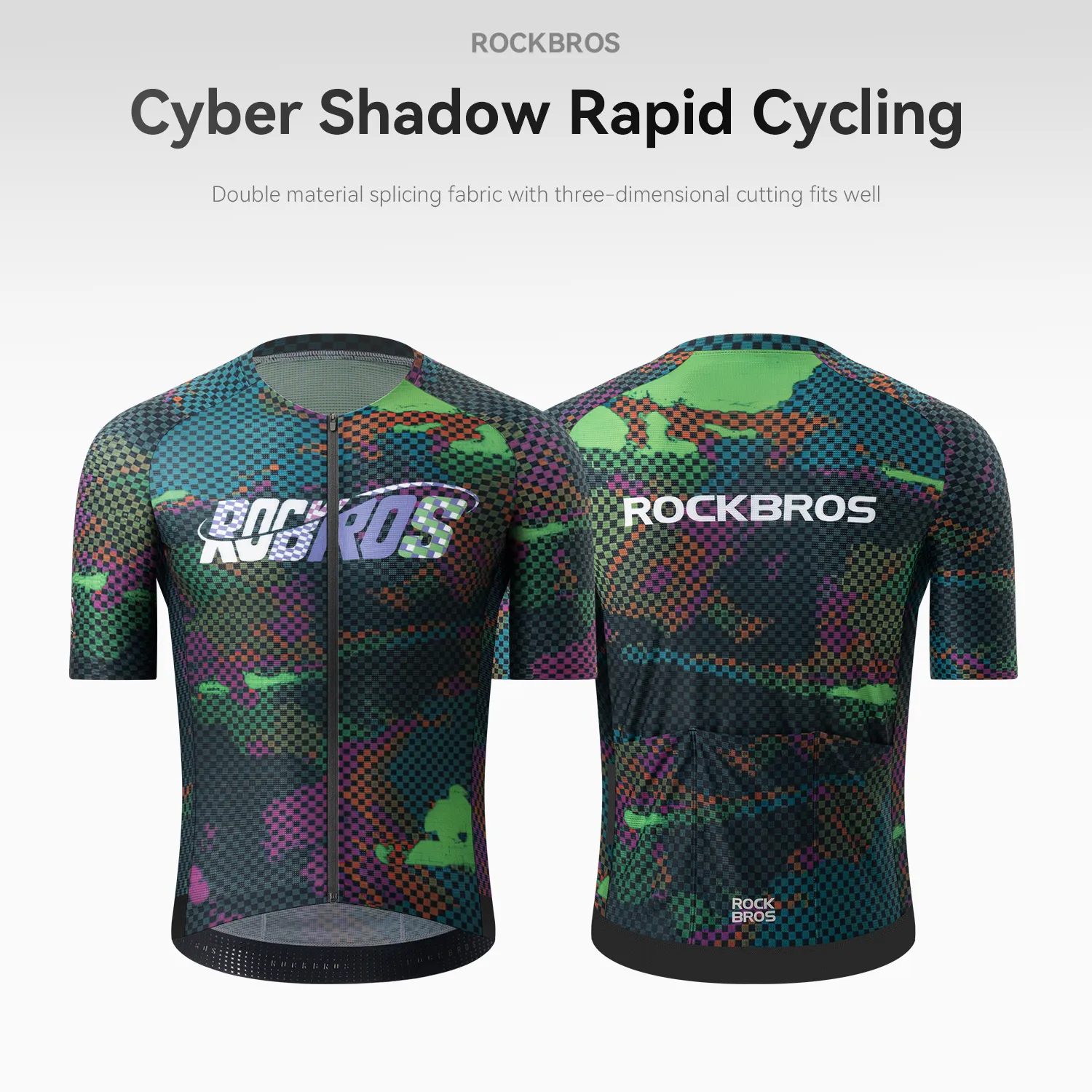 Men's Reflective Breathable Short Sleeve Cycling Jersey - Image 6