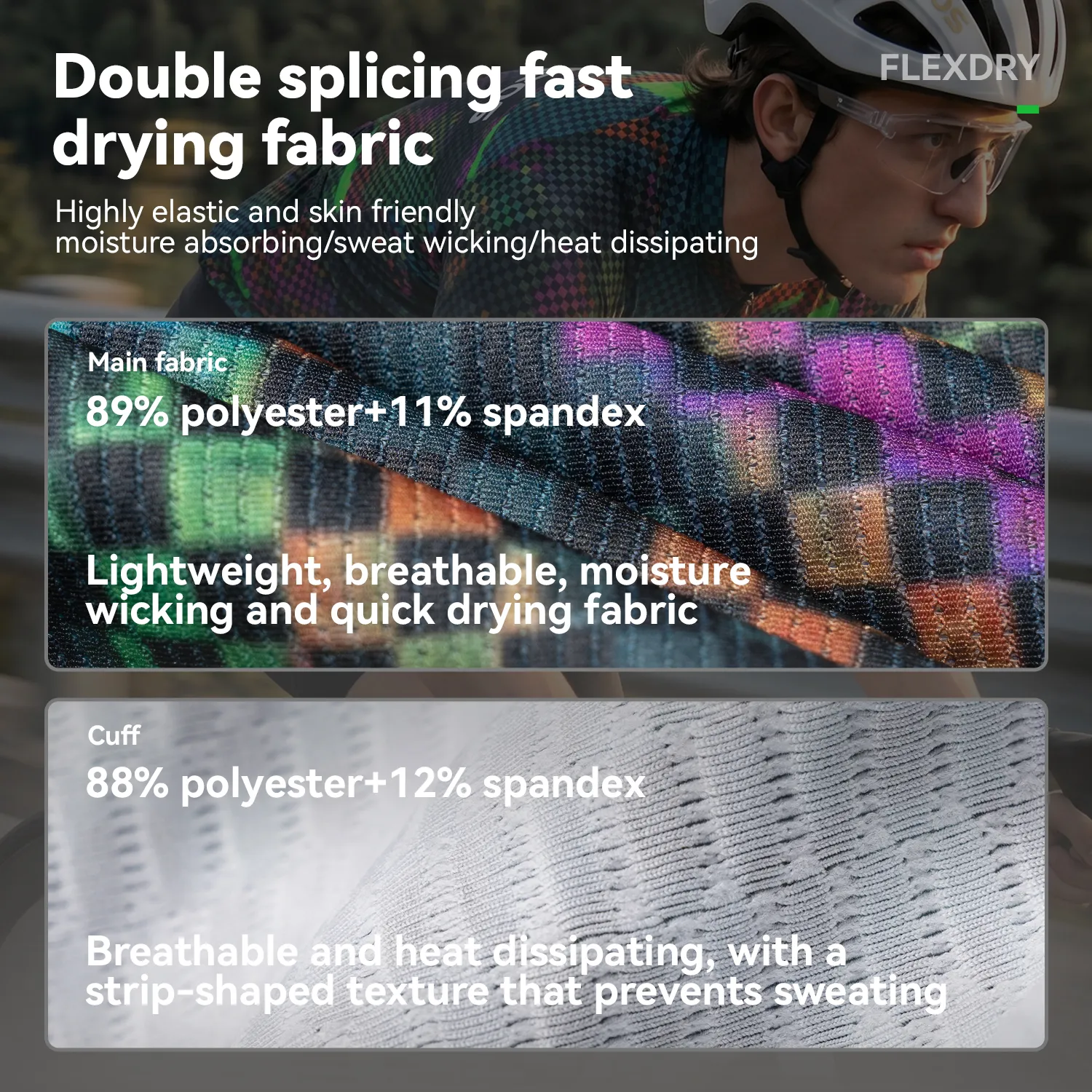 Men's Reflective Breathable Short Sleeve Cycling Jersey - Image 7