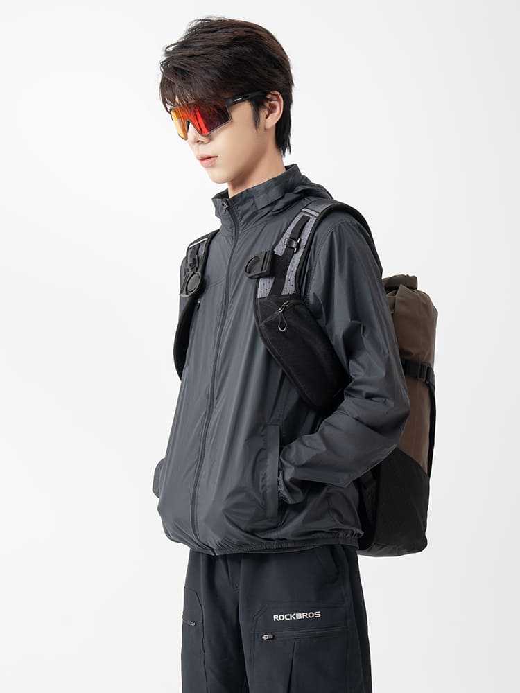 Men's ROAD-TO-SKY Lightweight Cycling Windbreaker - Image 19