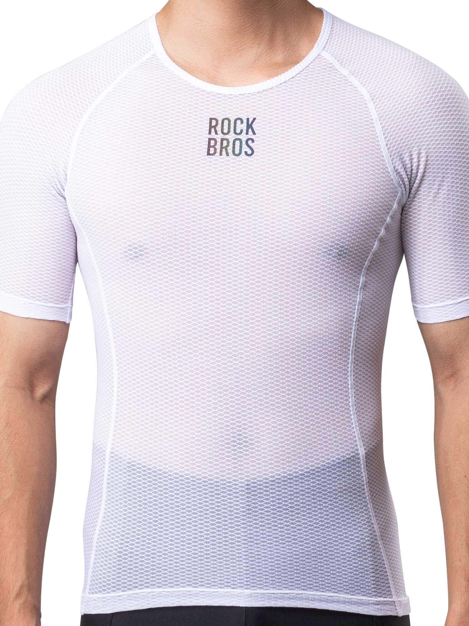 Men's White Short-Sleeve Cycling Base Layer - Image 2