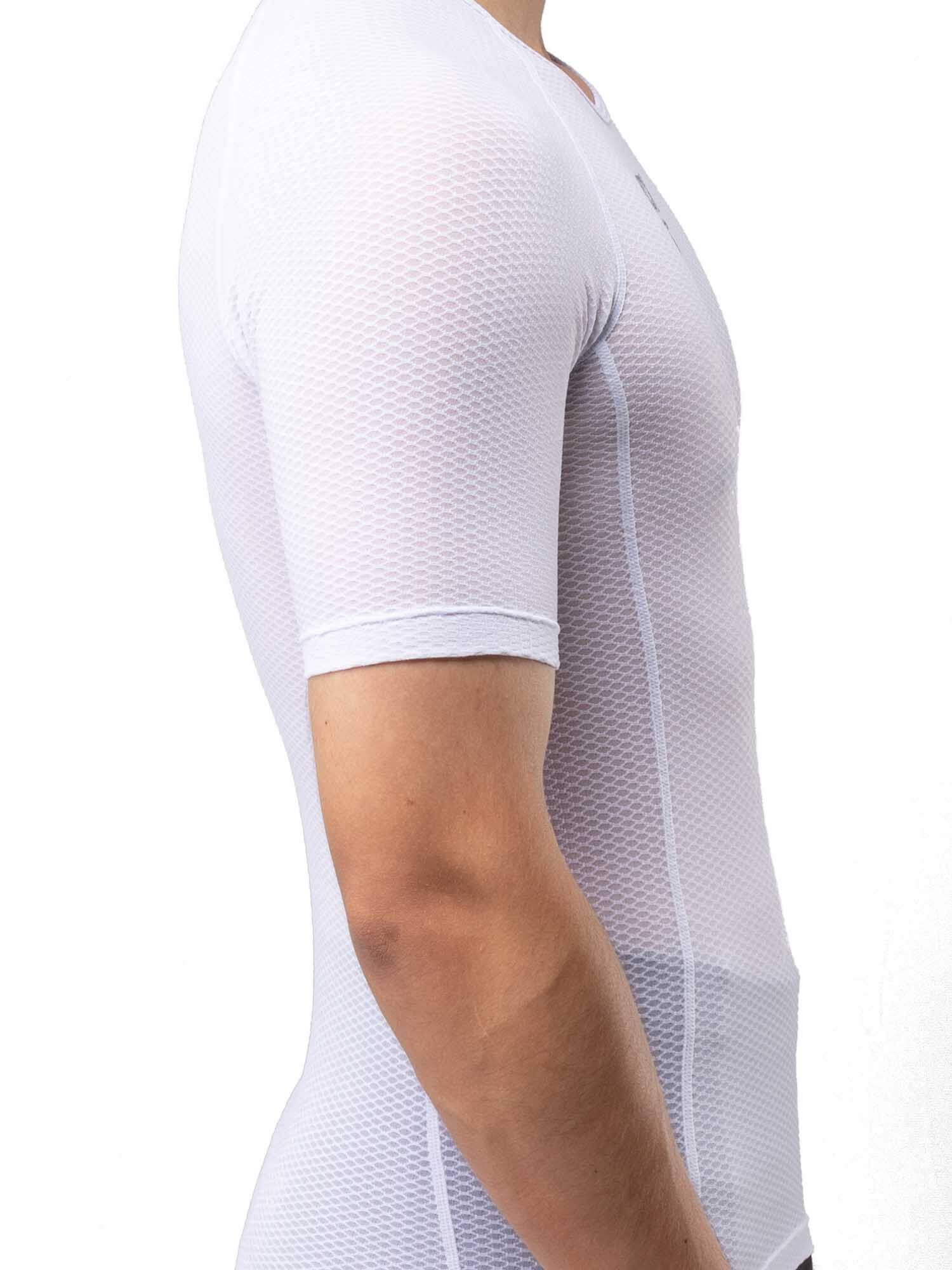 Men's White Short-Sleeve Cycling Base Layer - Image 4
