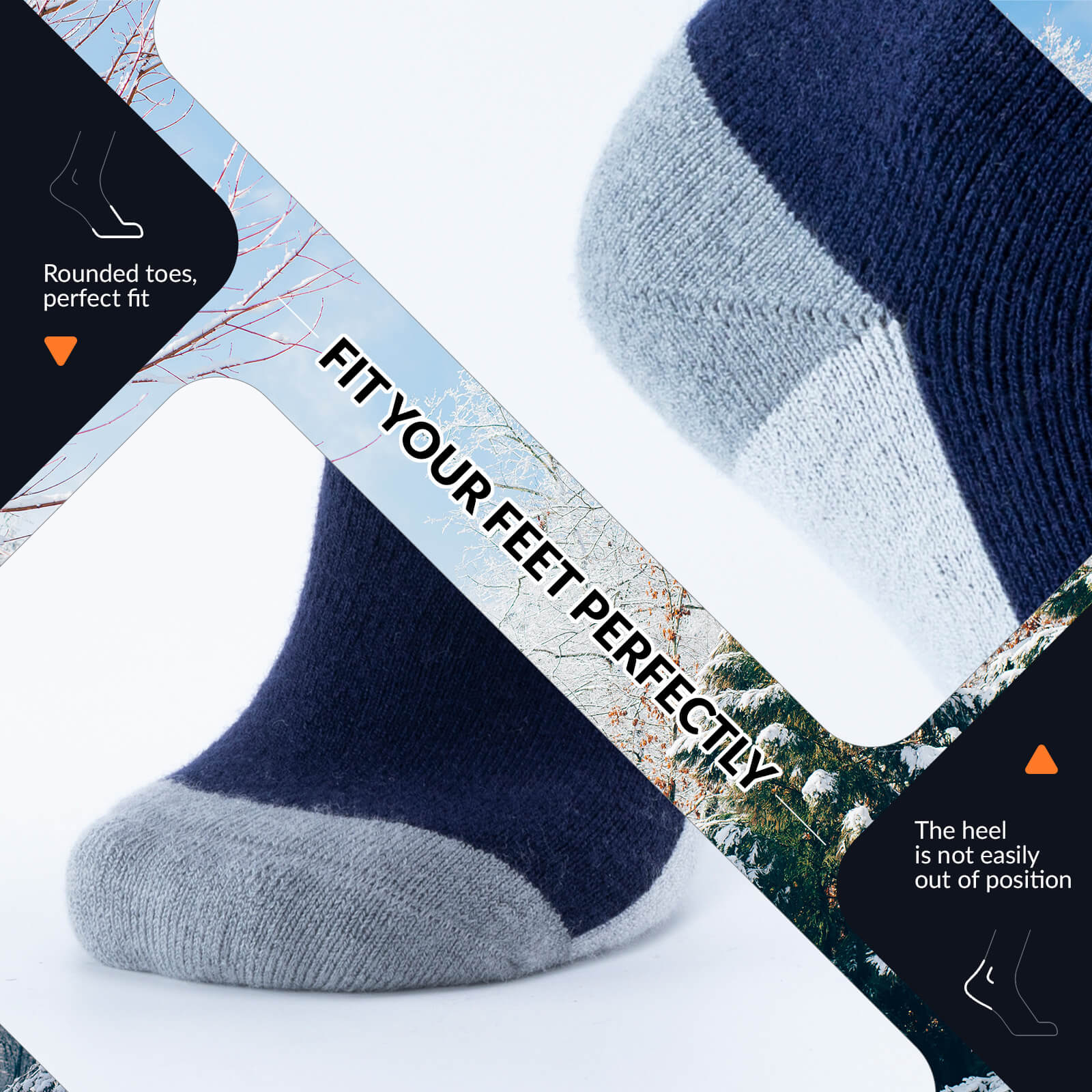 Merino Wool Ski Socks - Image 12