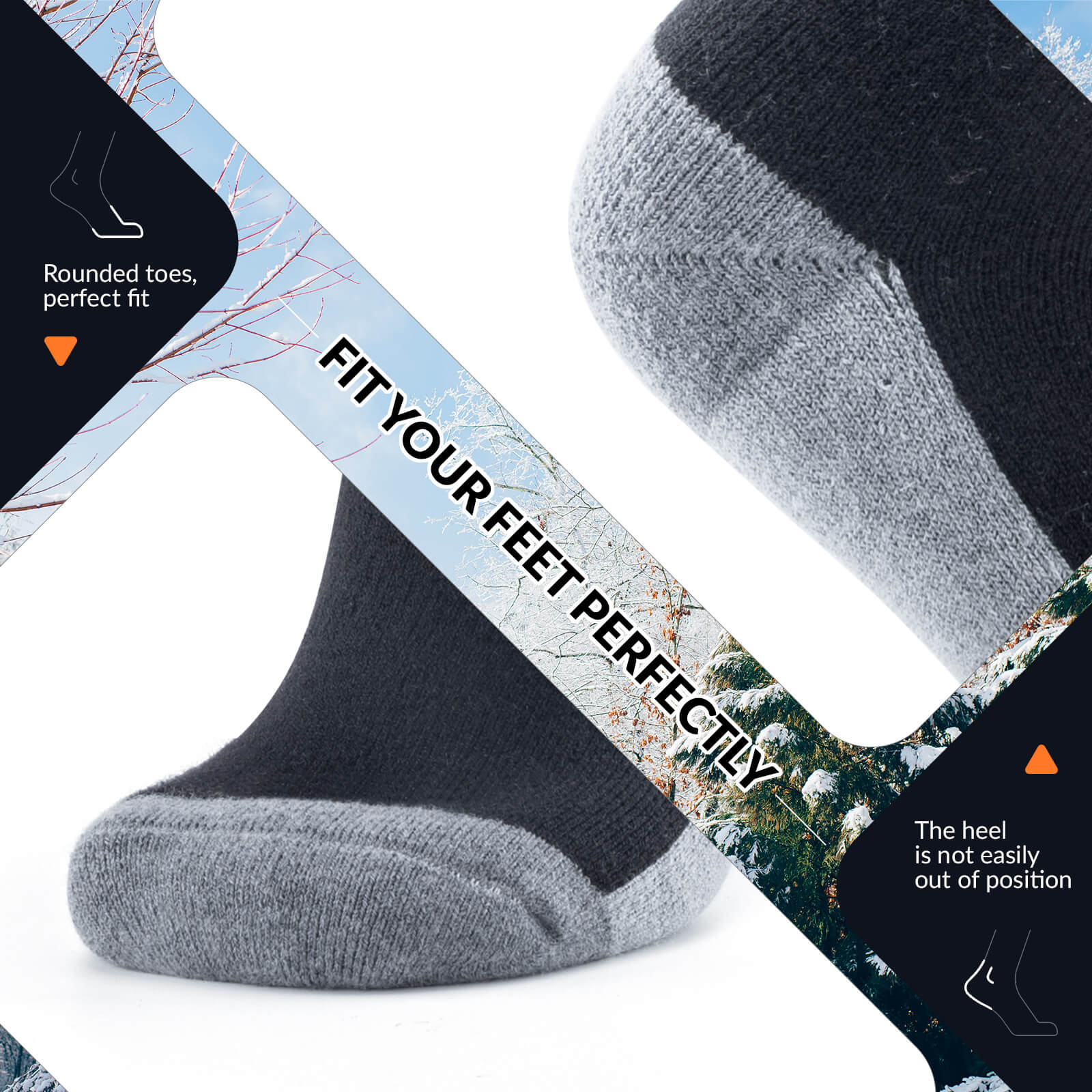 Merino Wool Ski Socks - Image 13