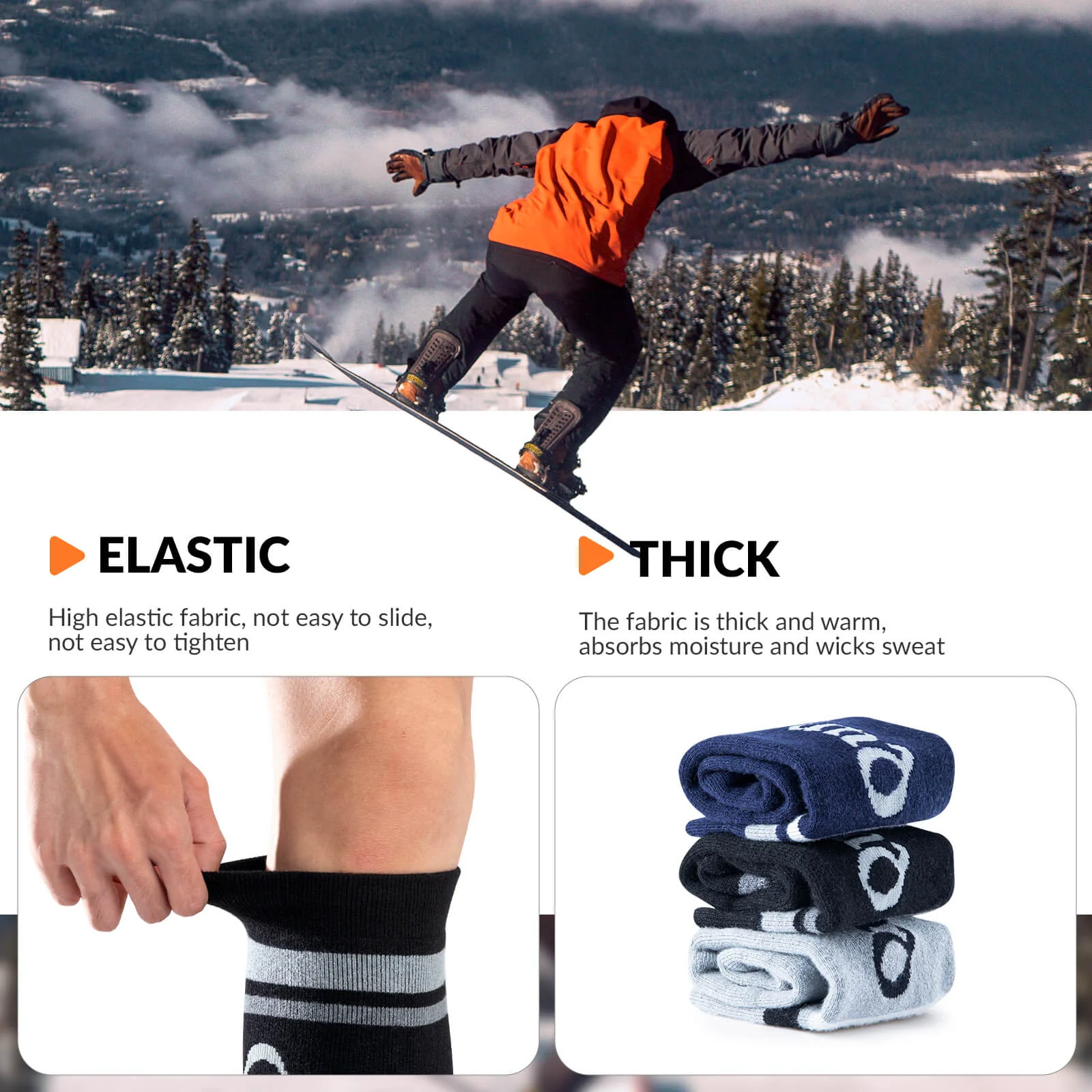 Merino Wool Ski Socks - Image 19