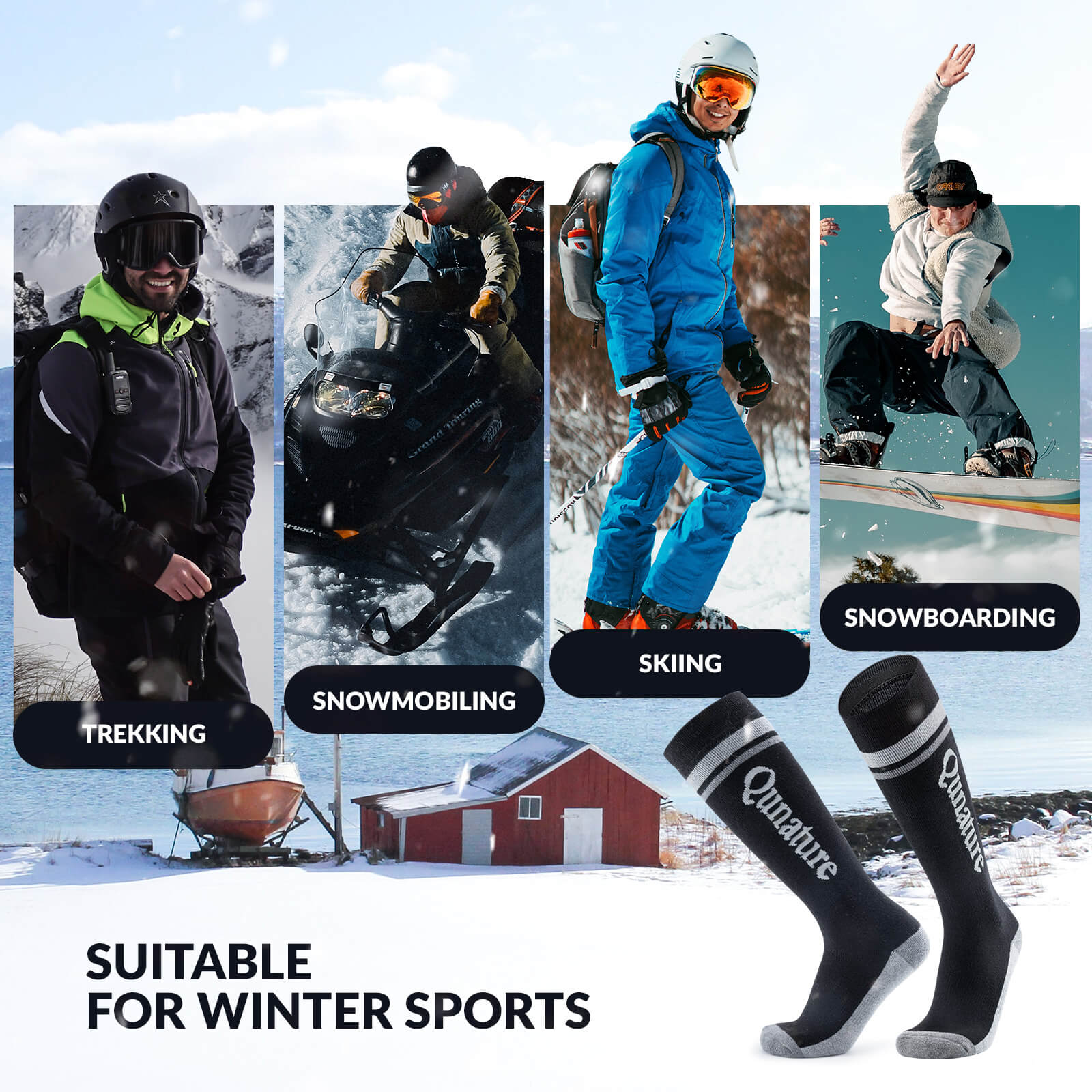 Merino Wool Ski Socks - Image 22