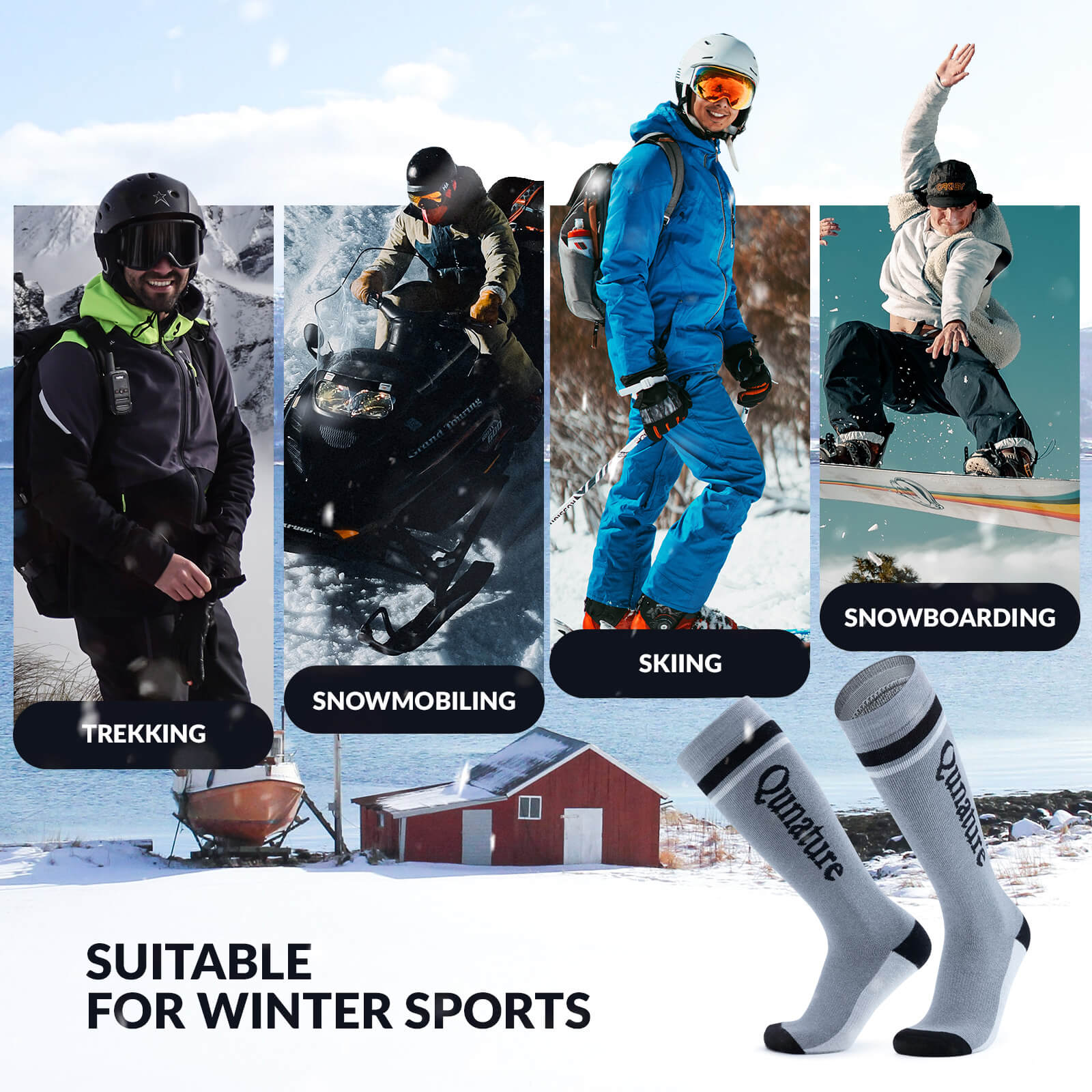 Merino Wool Ski Socks - Image 23