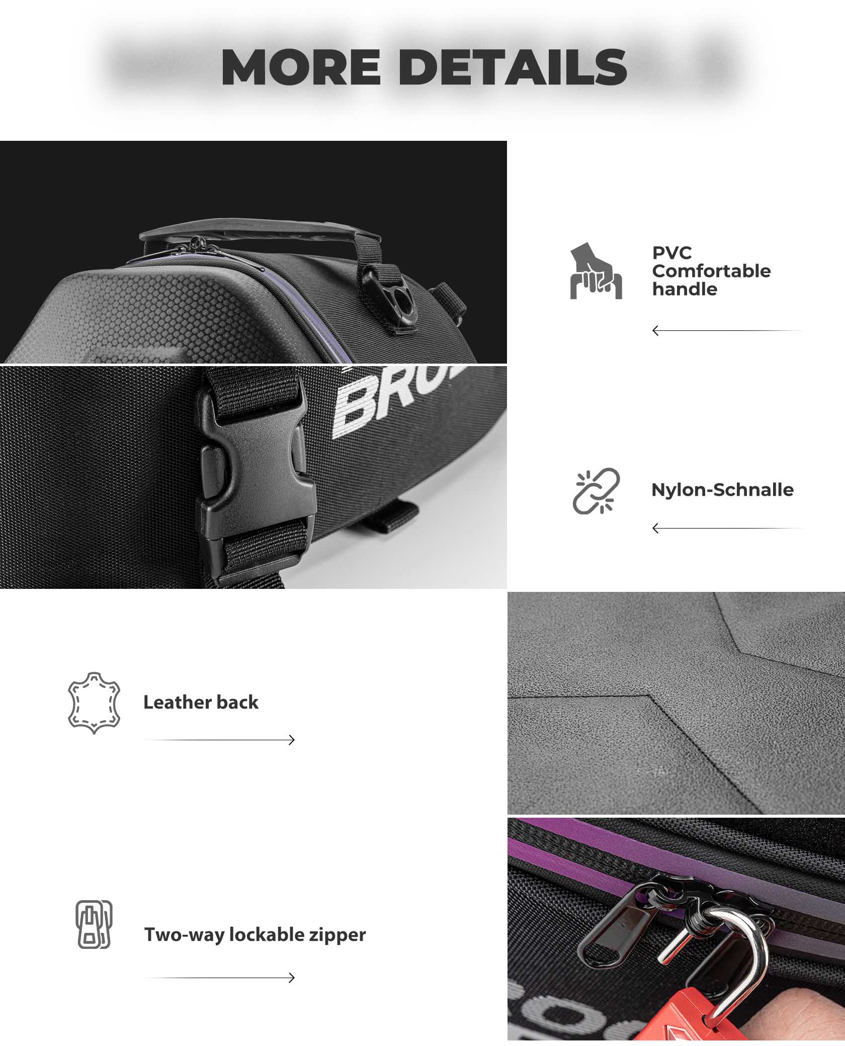 Motorcycle Hard Shell Tail Bag - Image 7