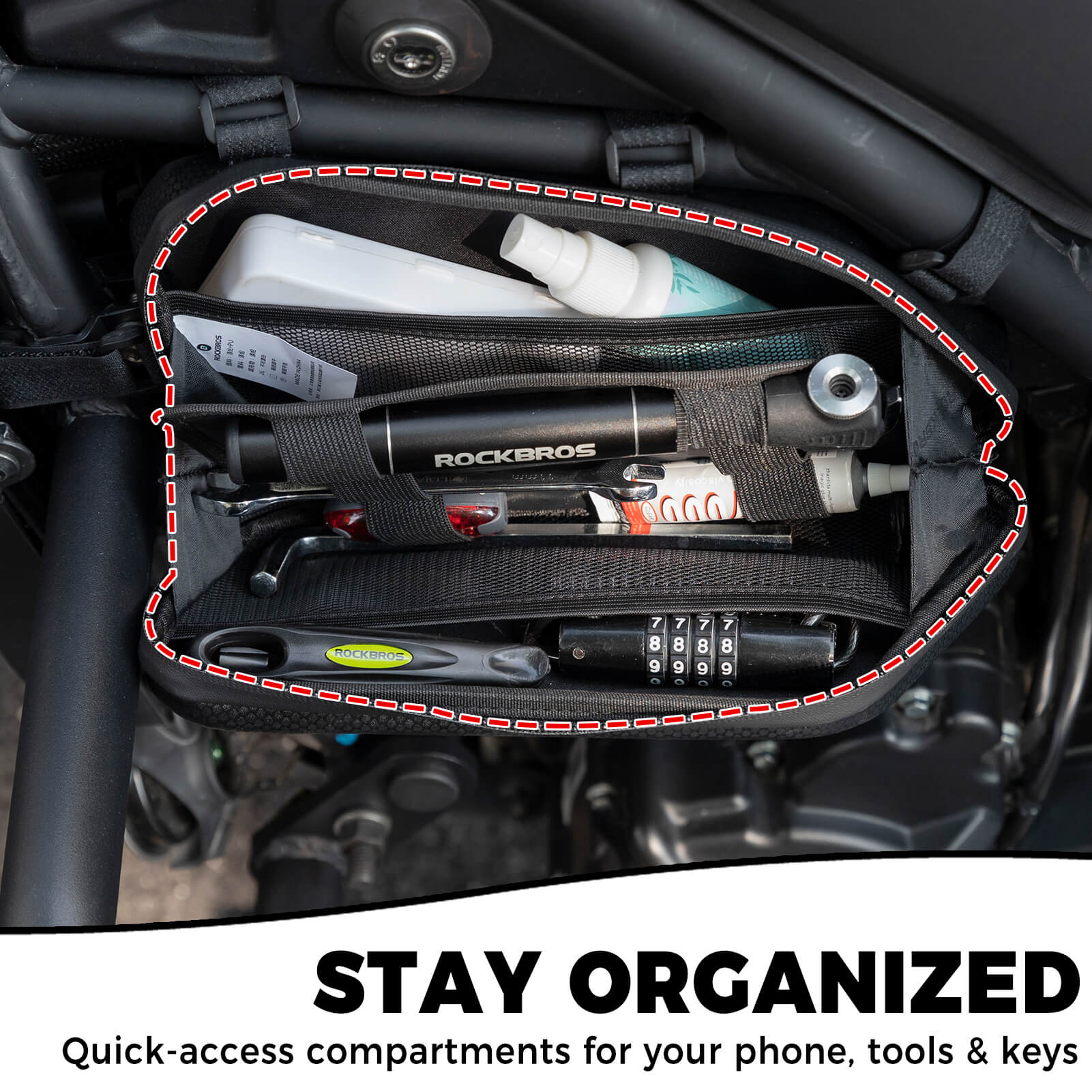 Motorcycle Triangle Side Bag - Image 4