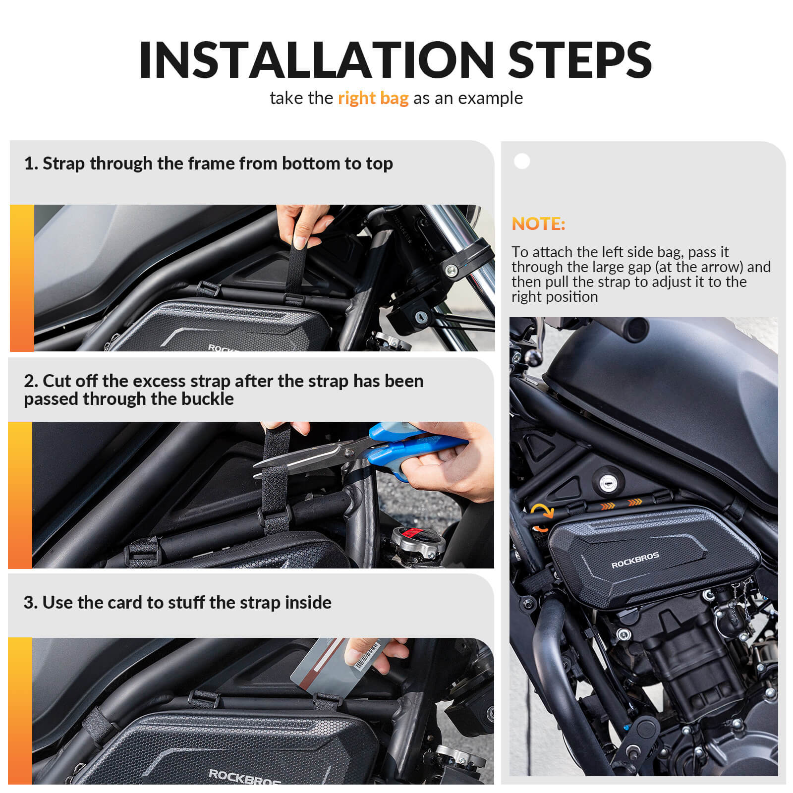 Motorcycle Triangle Side Bag - Image 9