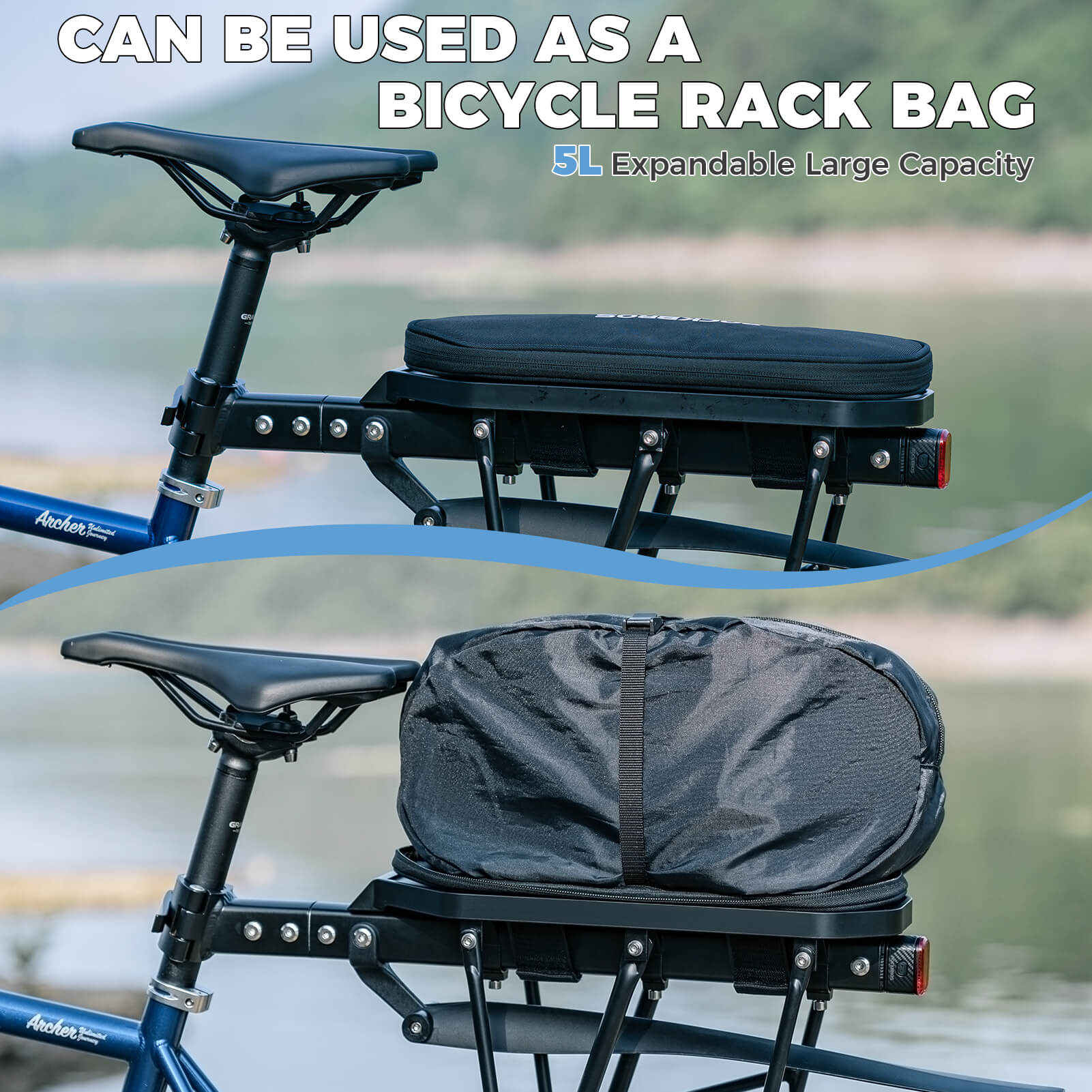 MTB Multi-Functional Bike Rack Bag - 5L - Image 5