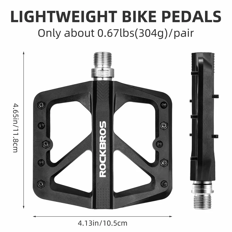 Nylon Fiber Bike Pedals 9/16 - Image 7