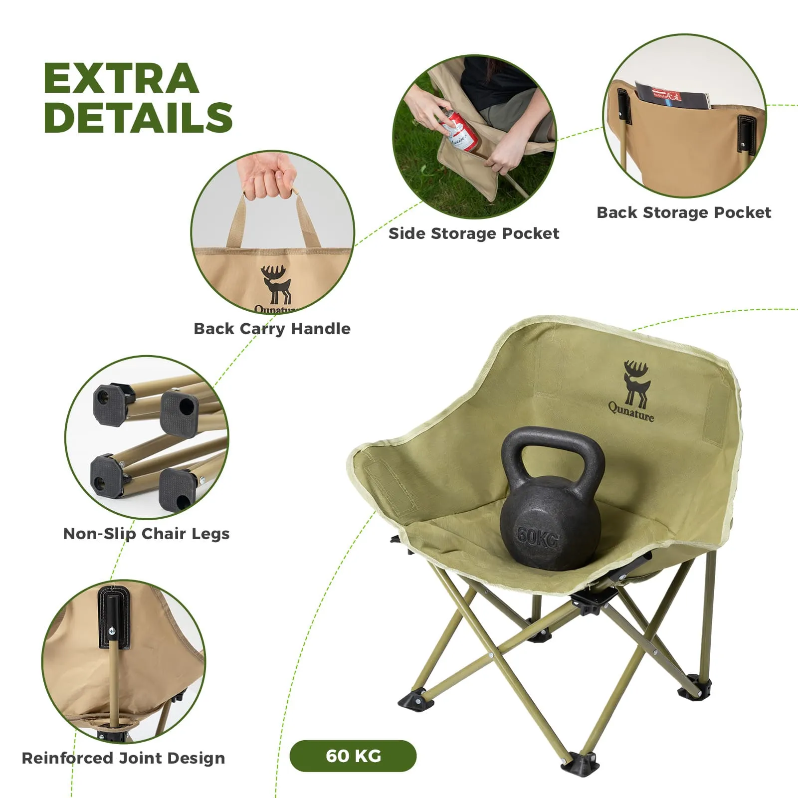 Outdoor Portable Folding Moon Chair - Image 13