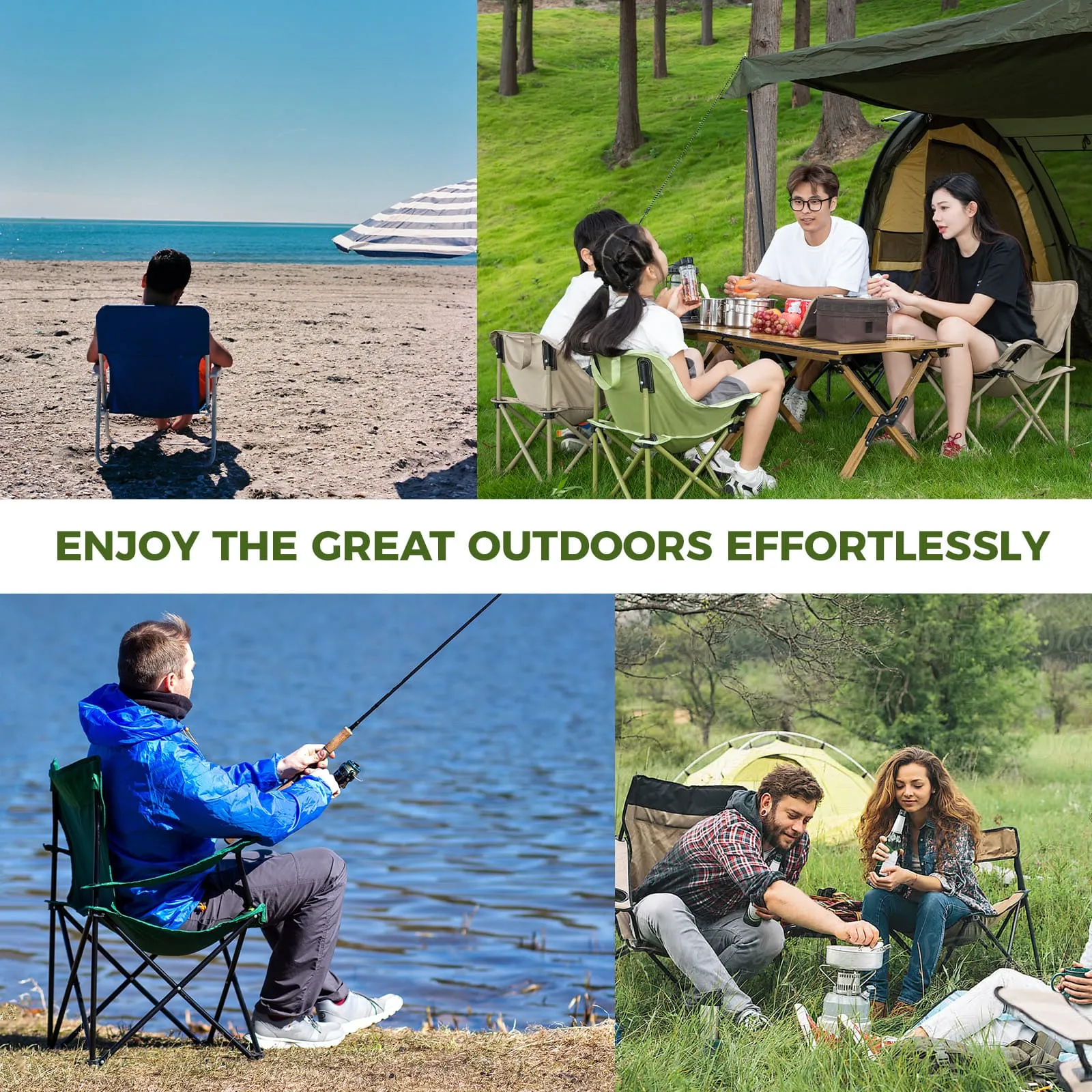 Outdoor Portable Folding Moon Chair - Image 15