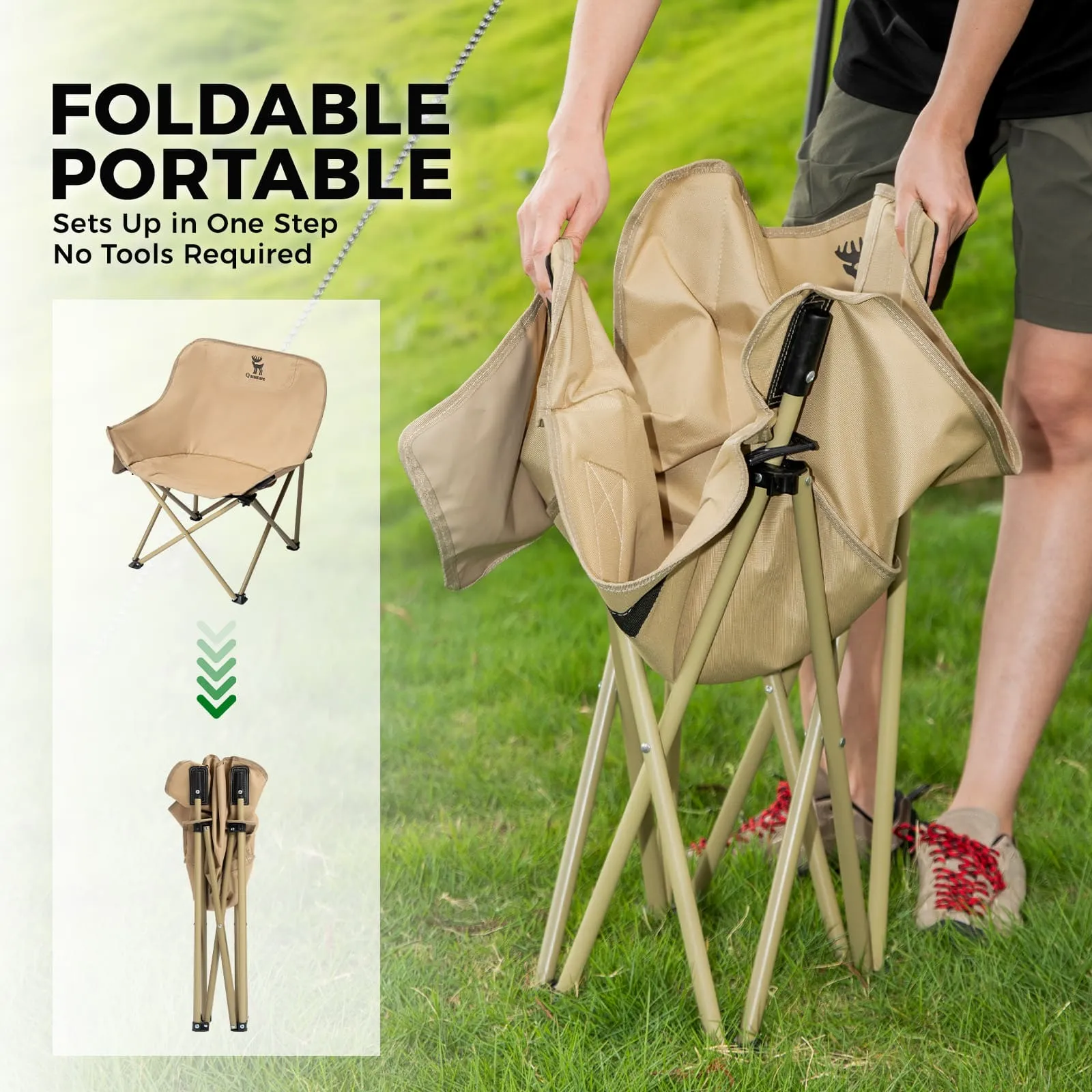Outdoor Portable Folding Moon Chair - Image 16