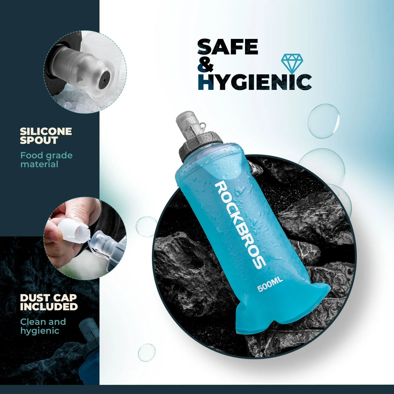 Outdoor Soft Water Bottle 500ml - Image 5