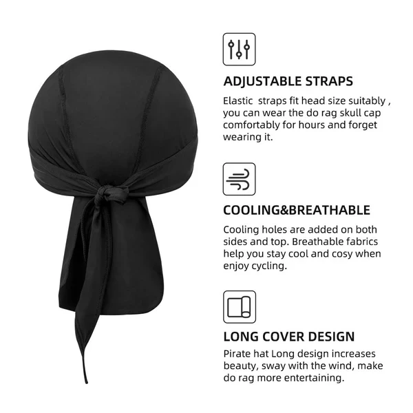 Quick-Dry Cycling Bandana Under Helmet - Image 2