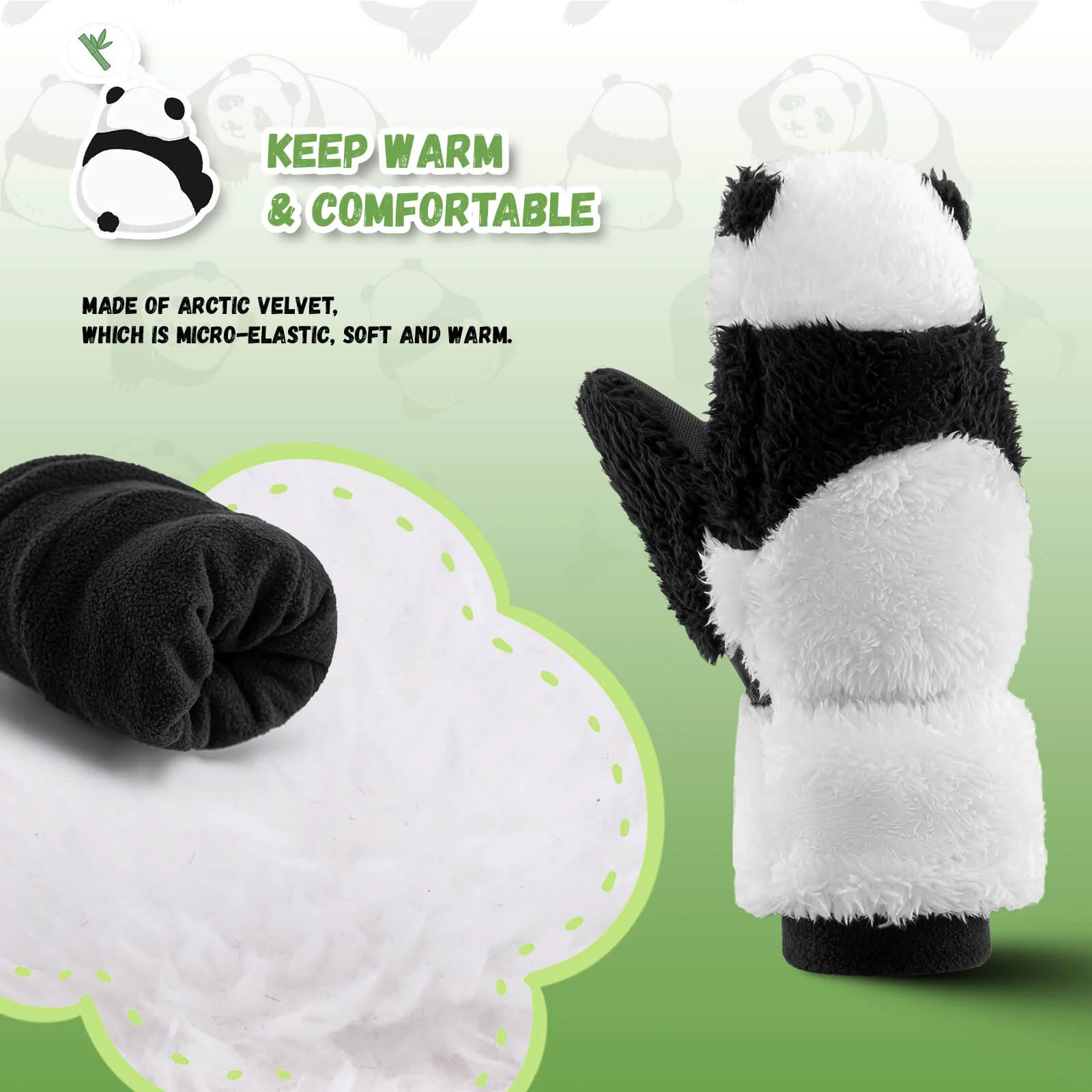 Panda Ski Gloves - Image 4